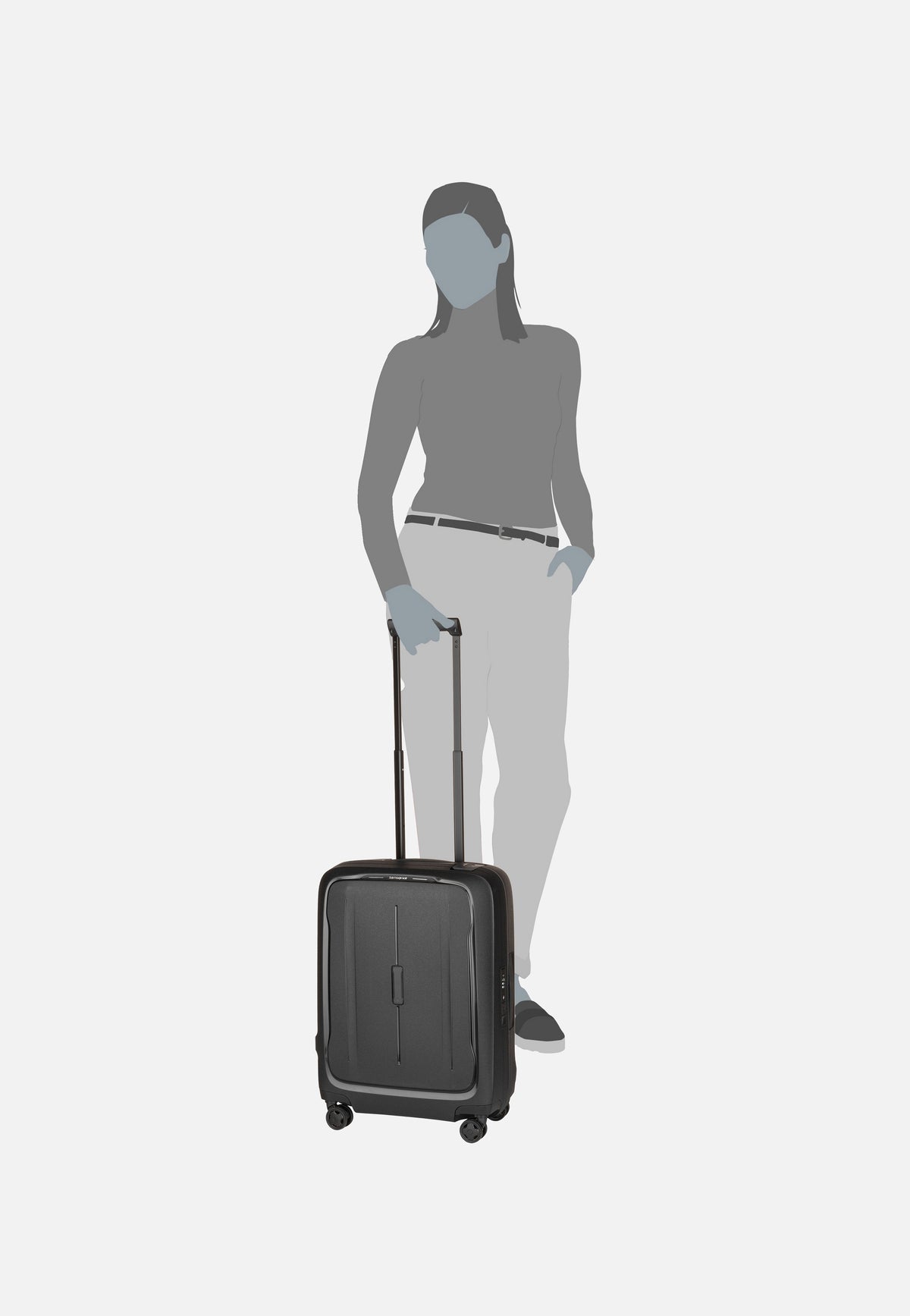 Samsonite Essens Spinner 55 Graphite Koffer