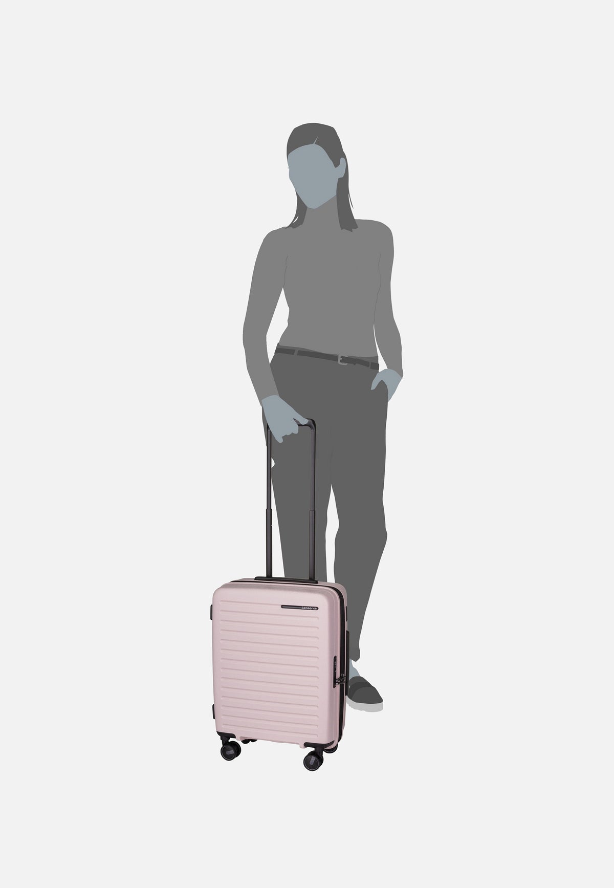 Samsonite RestackD Spinner 55 EXP Rose Koffer
