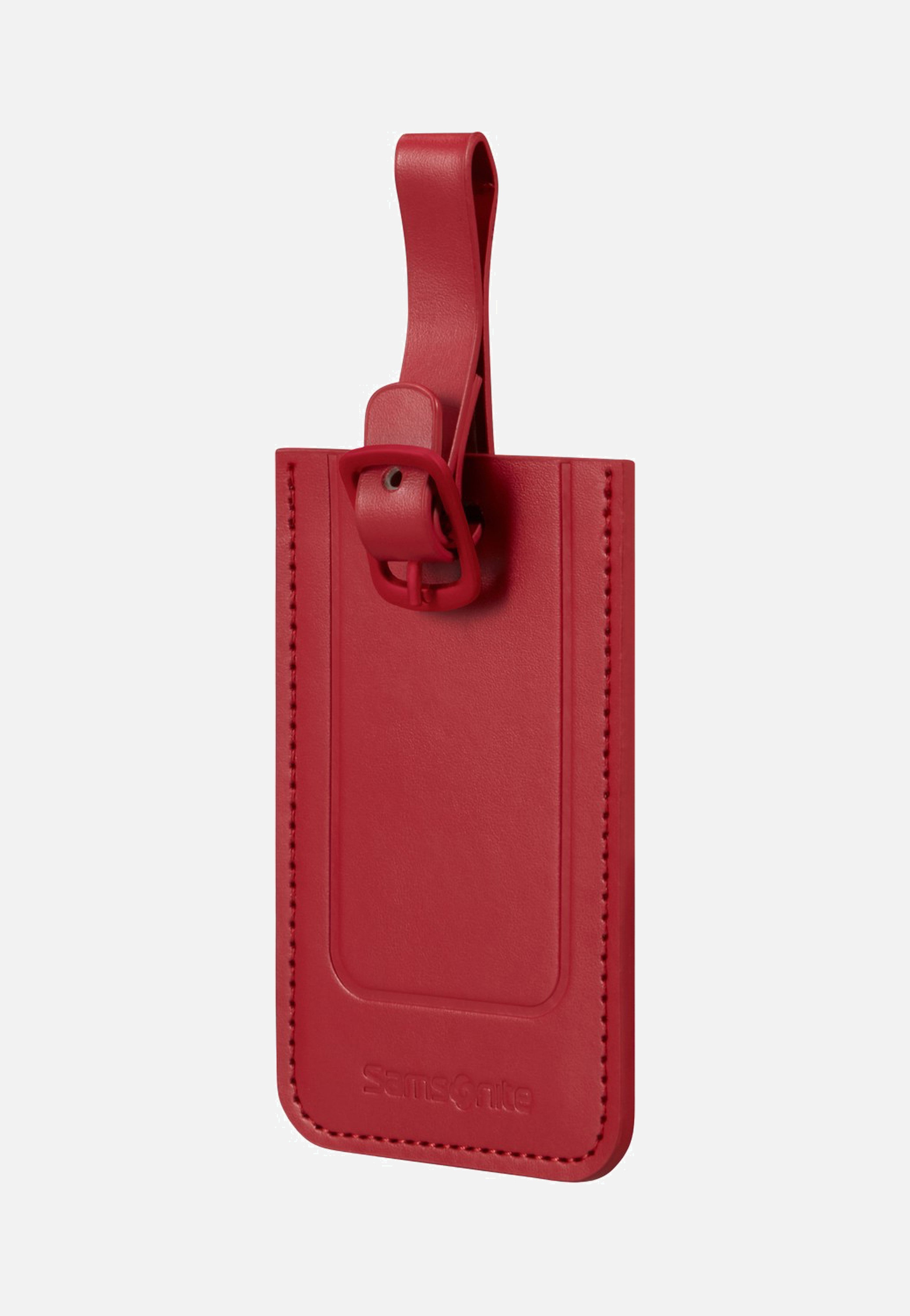 Samsonite Rectangle Luggage Tag Pack Of 2 Red Gepäckanhänger