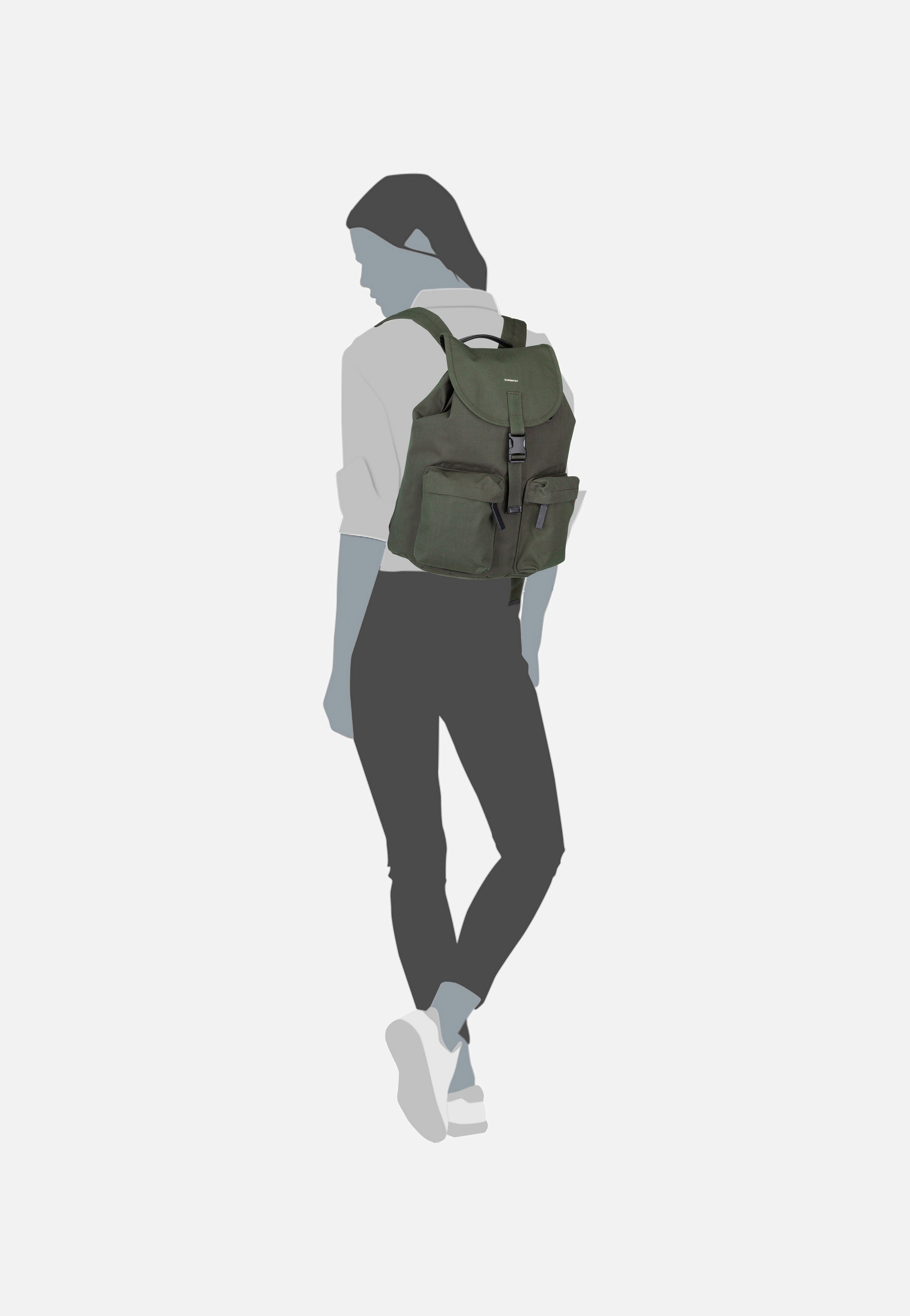 Sandqvist Everyday Bp Dark Green Rucksack
