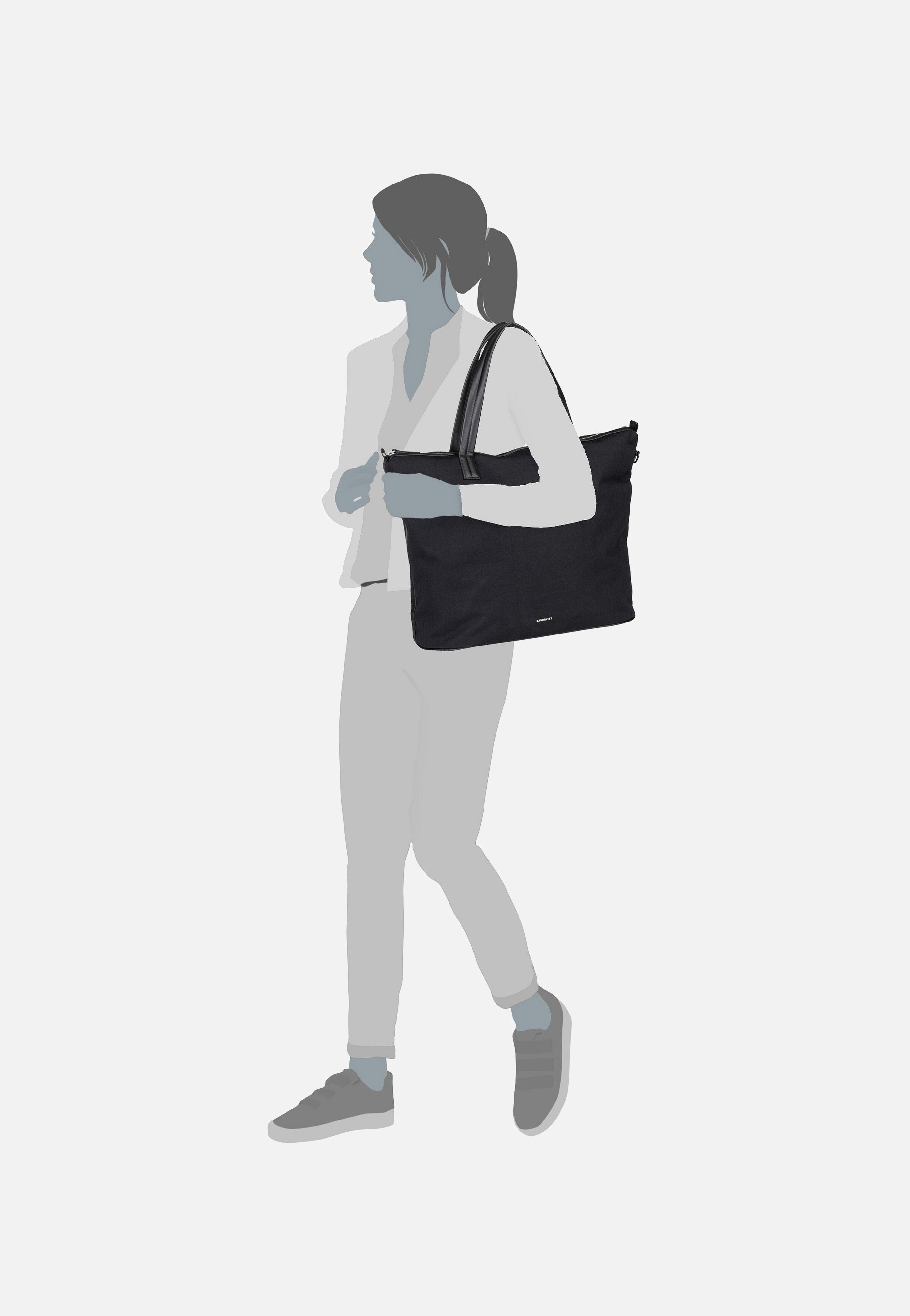 Sandqvist Everyday Wknd M Black Weekender