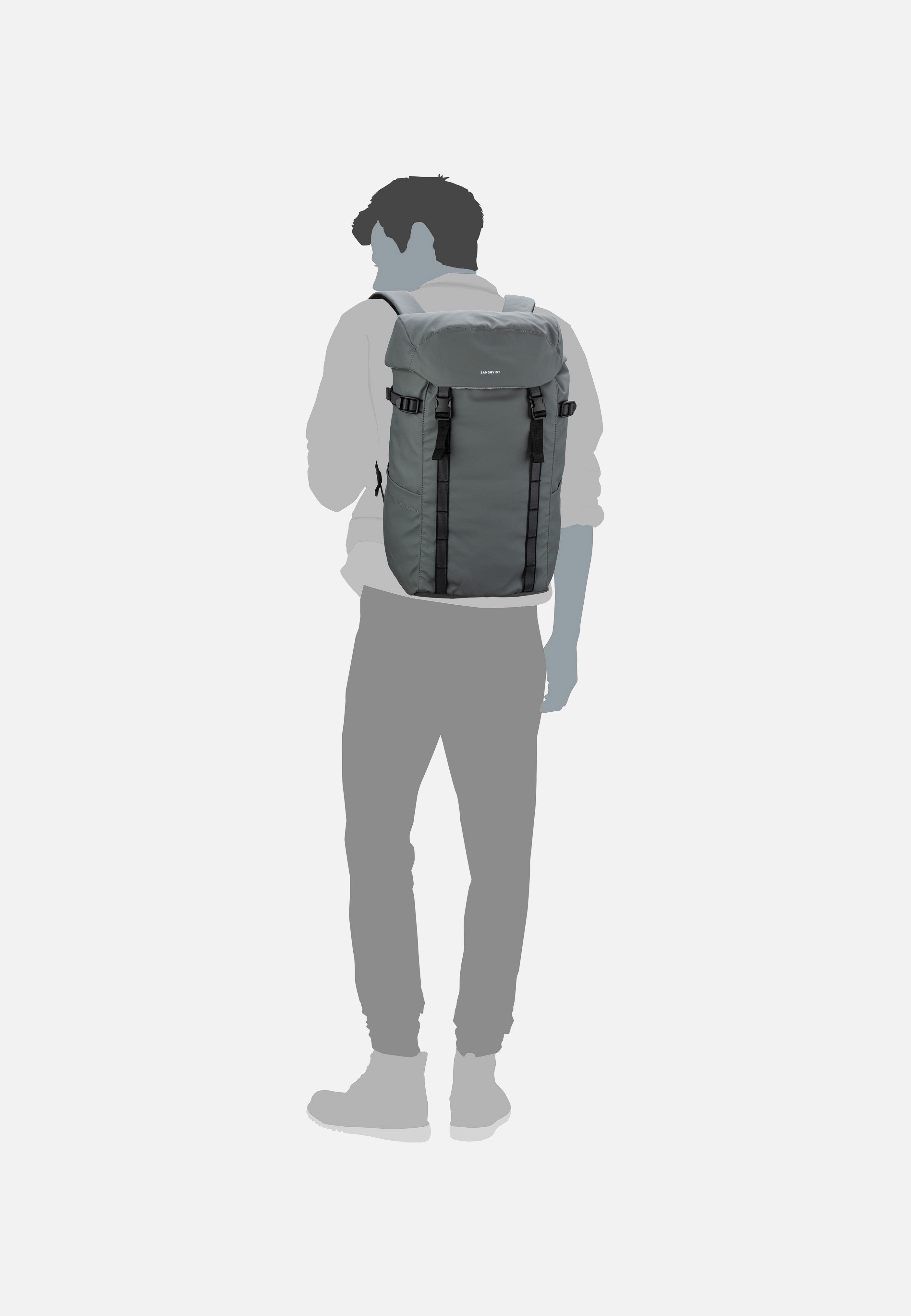 Sandqvist Jonatan Ash Grey Rucksack