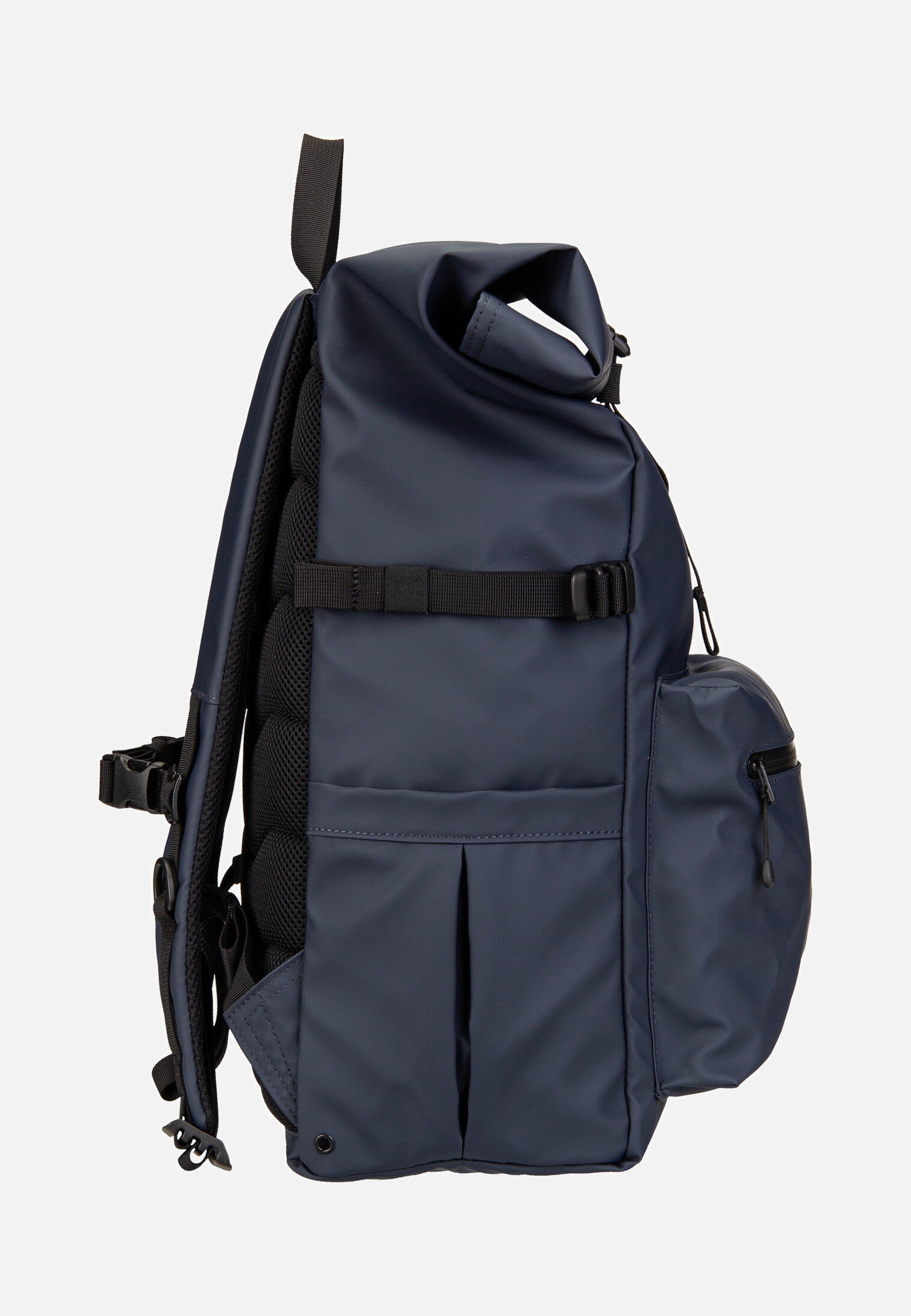 Sandqvist Stream Rolltop Backpack L Navy Rucksack