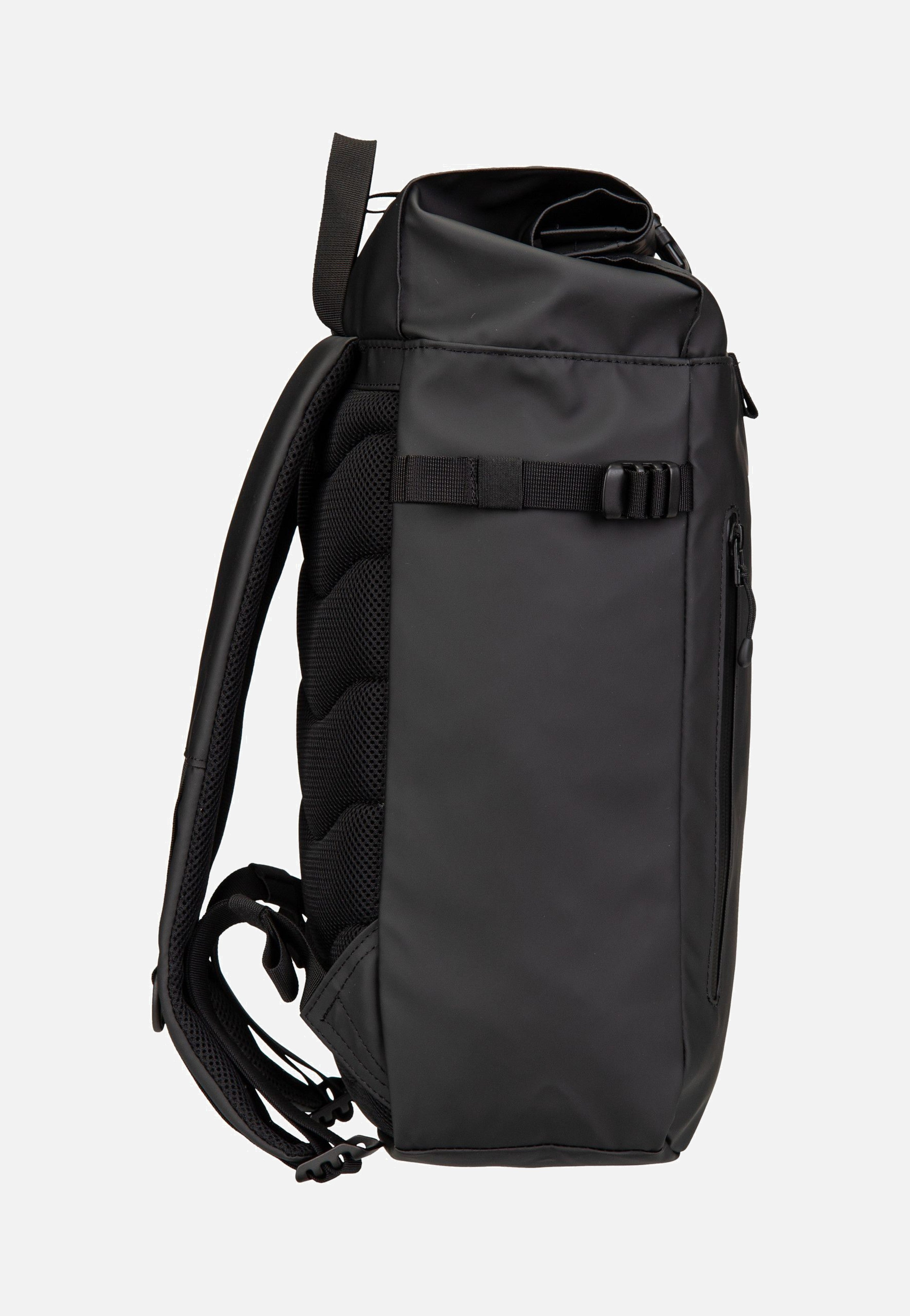 Sandqvist Stream Slim Rolltop M Black Rucksack