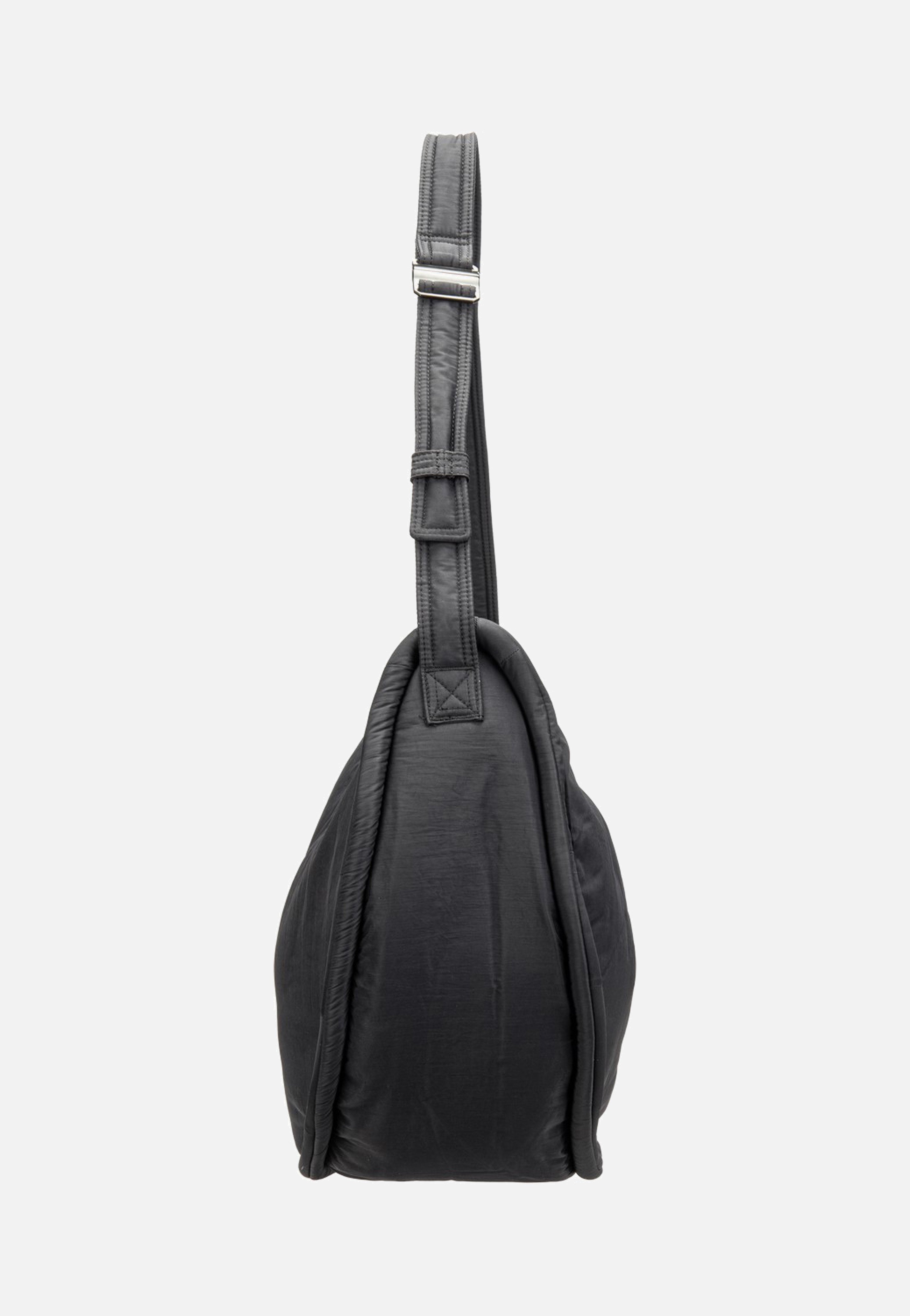 Sandqvist Curve Half Moon Black Hobo Bag