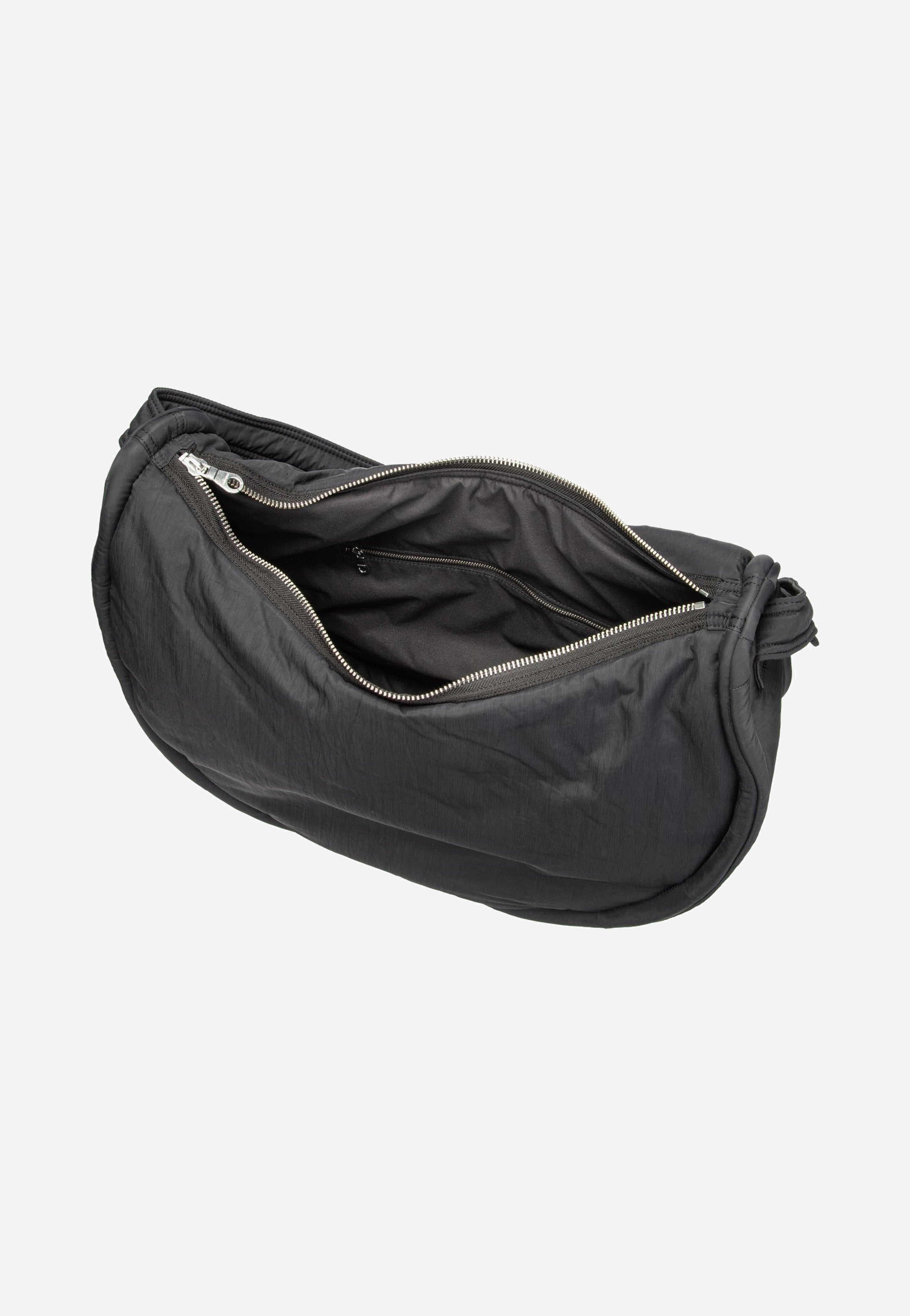 Sandqvist Curve Half Moon Black Hobo Bag