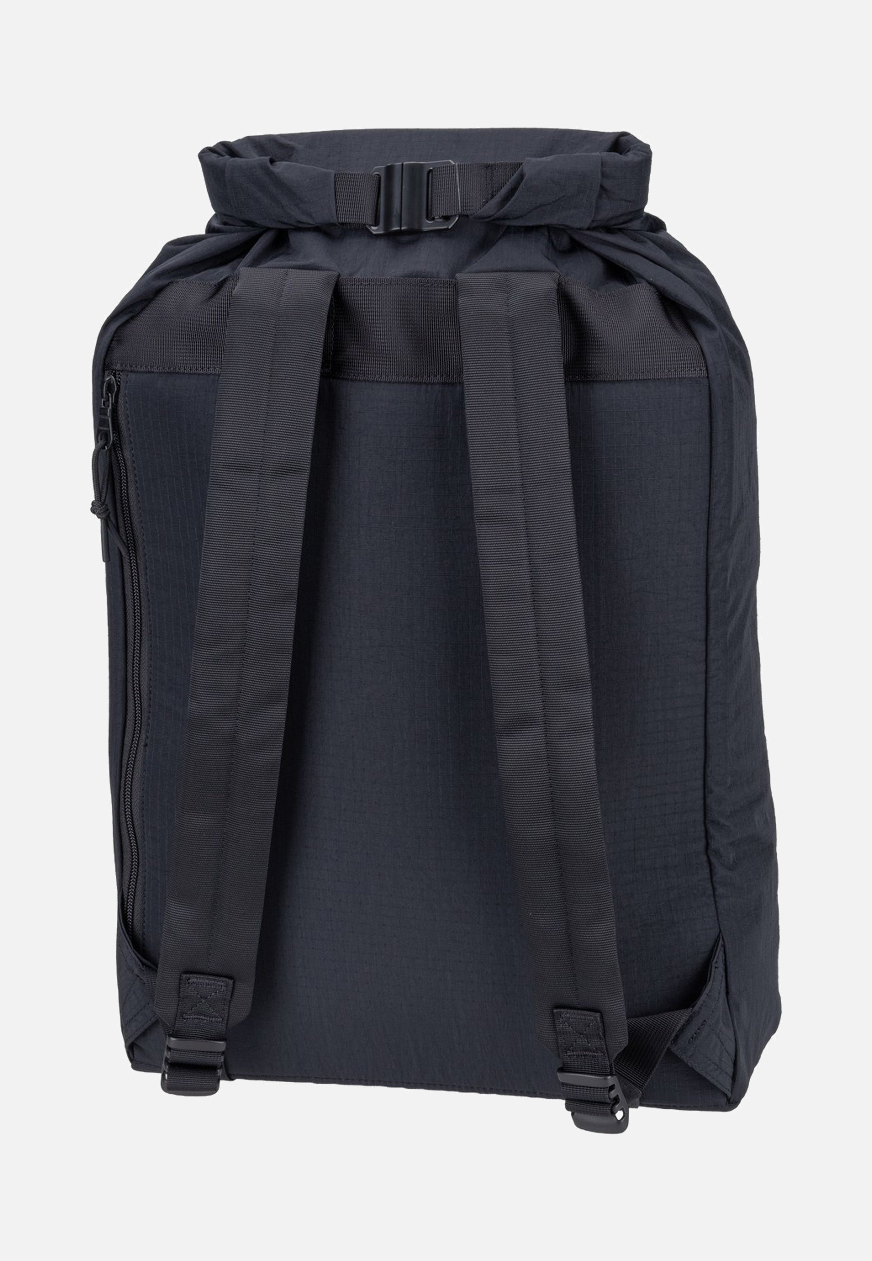 Sandqvist Grid Rolltop 14" Black Rolltop Rucksack