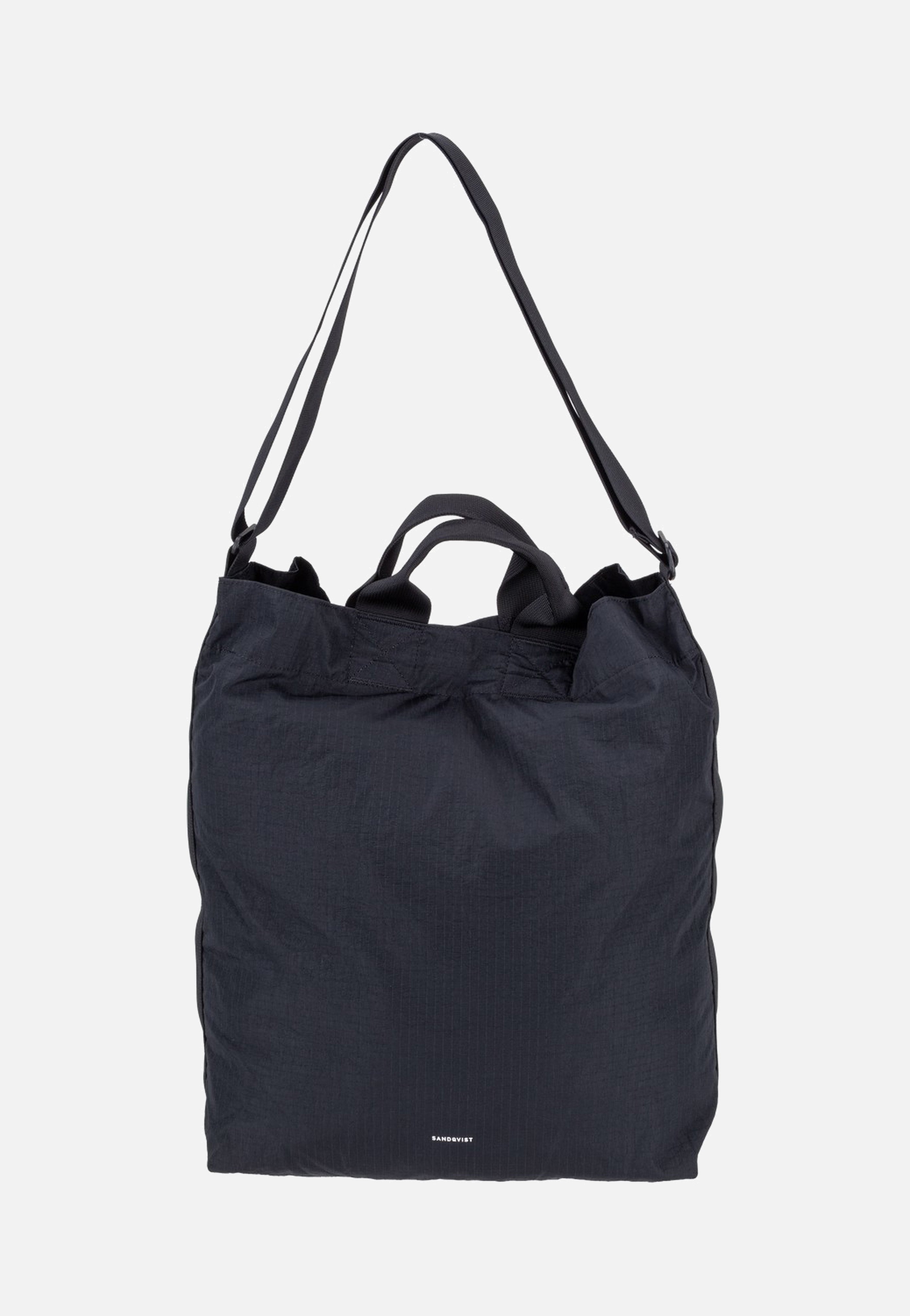 Sandqvist Grid Shoulder 904 Black Hobo Bag