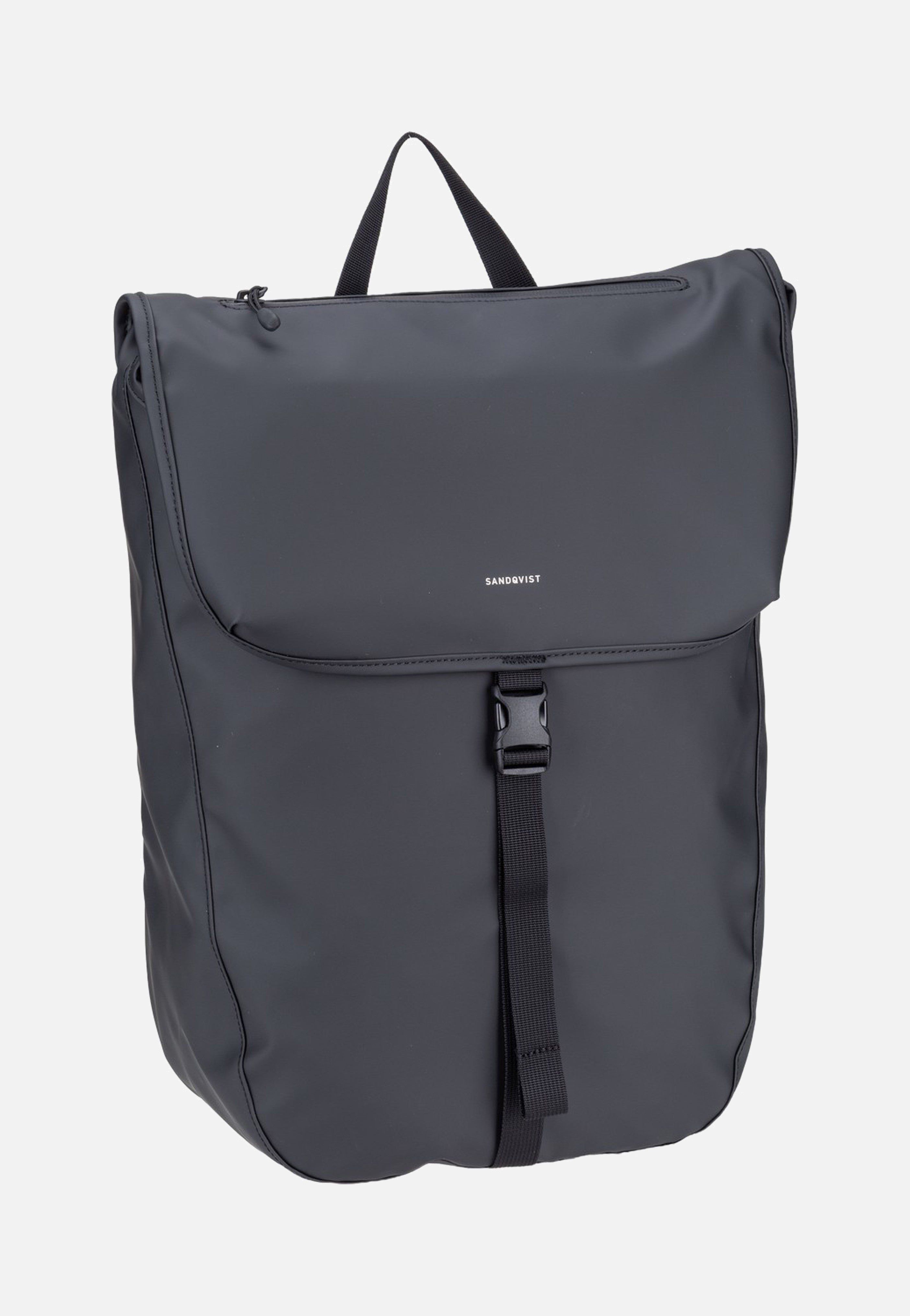 Sandqvist Stream Lid 14' Black Rucksack