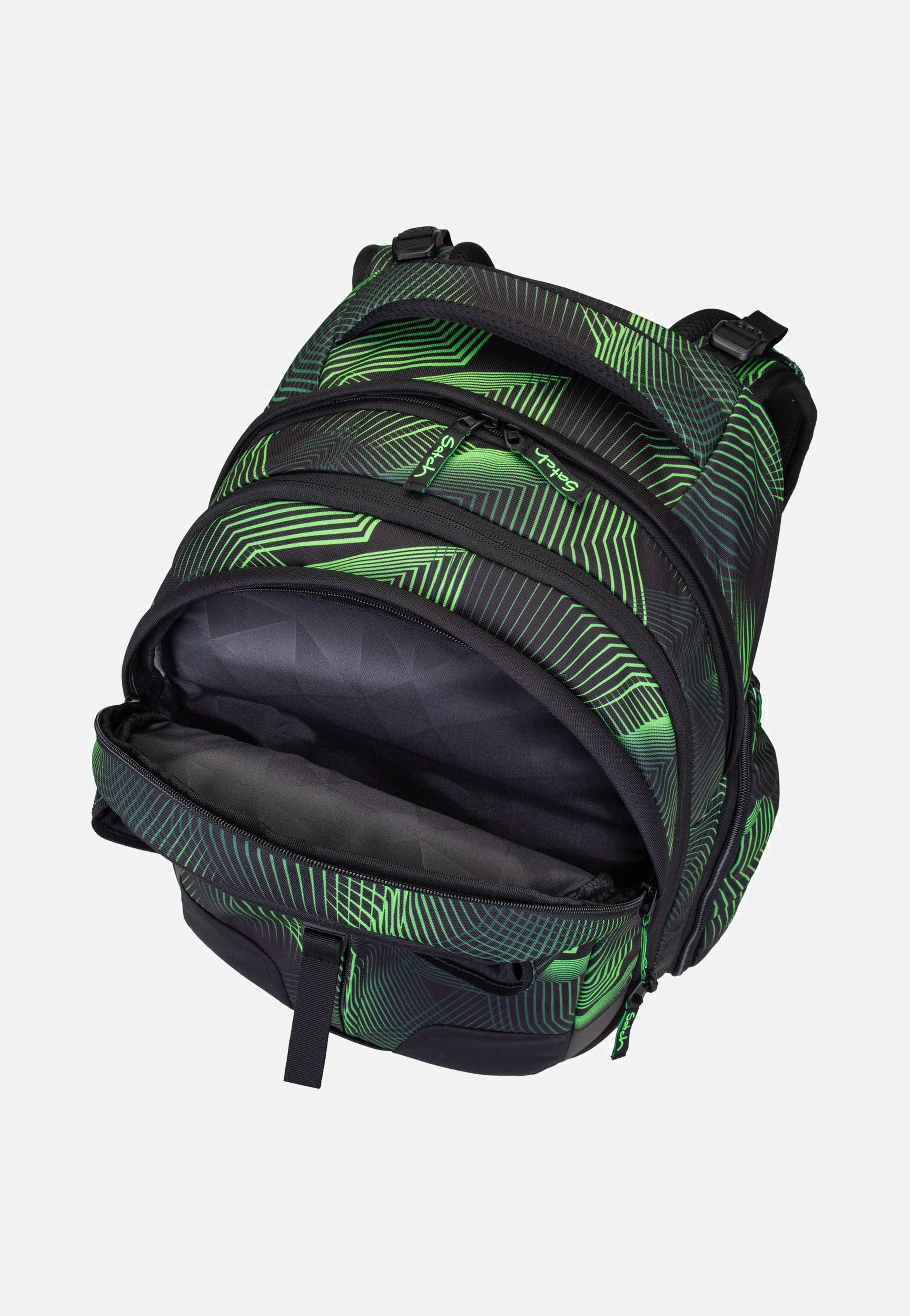 satch satch Match Seismic Green School Bag