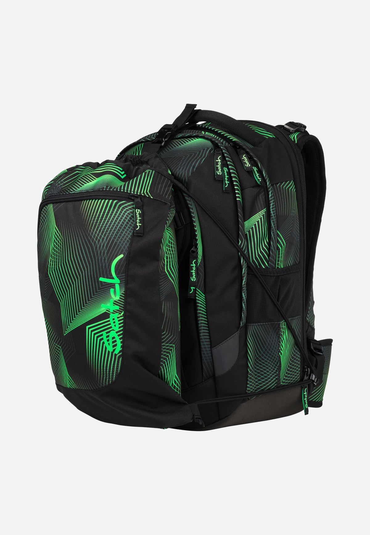 satch Match Plus Seismic Green School Bag