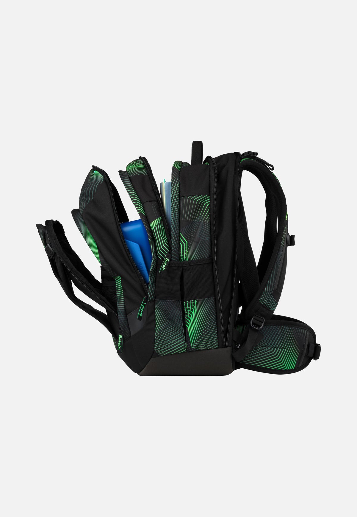 satch Match Plus Seismic Green School Bag