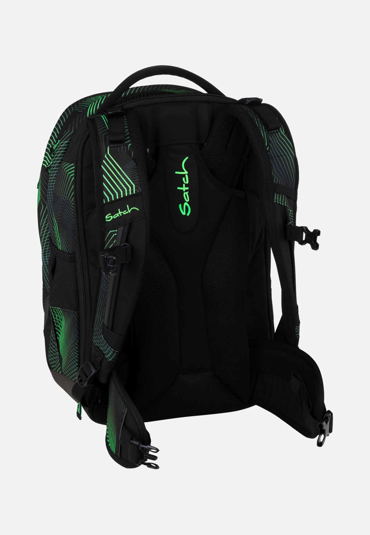 satch Match Plus Seismic Green School Bag