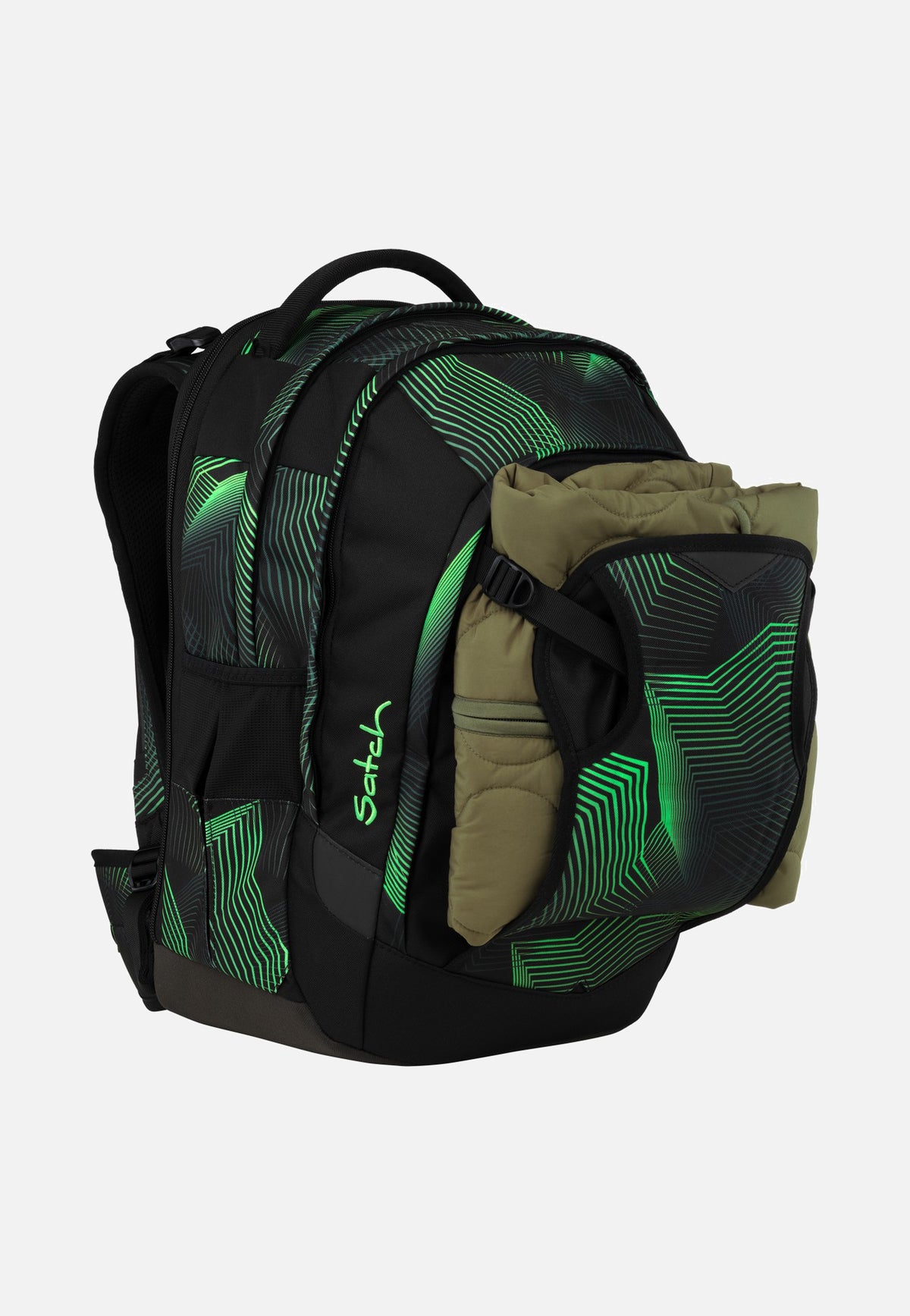 satch Match Plus Seismic Green School Bag