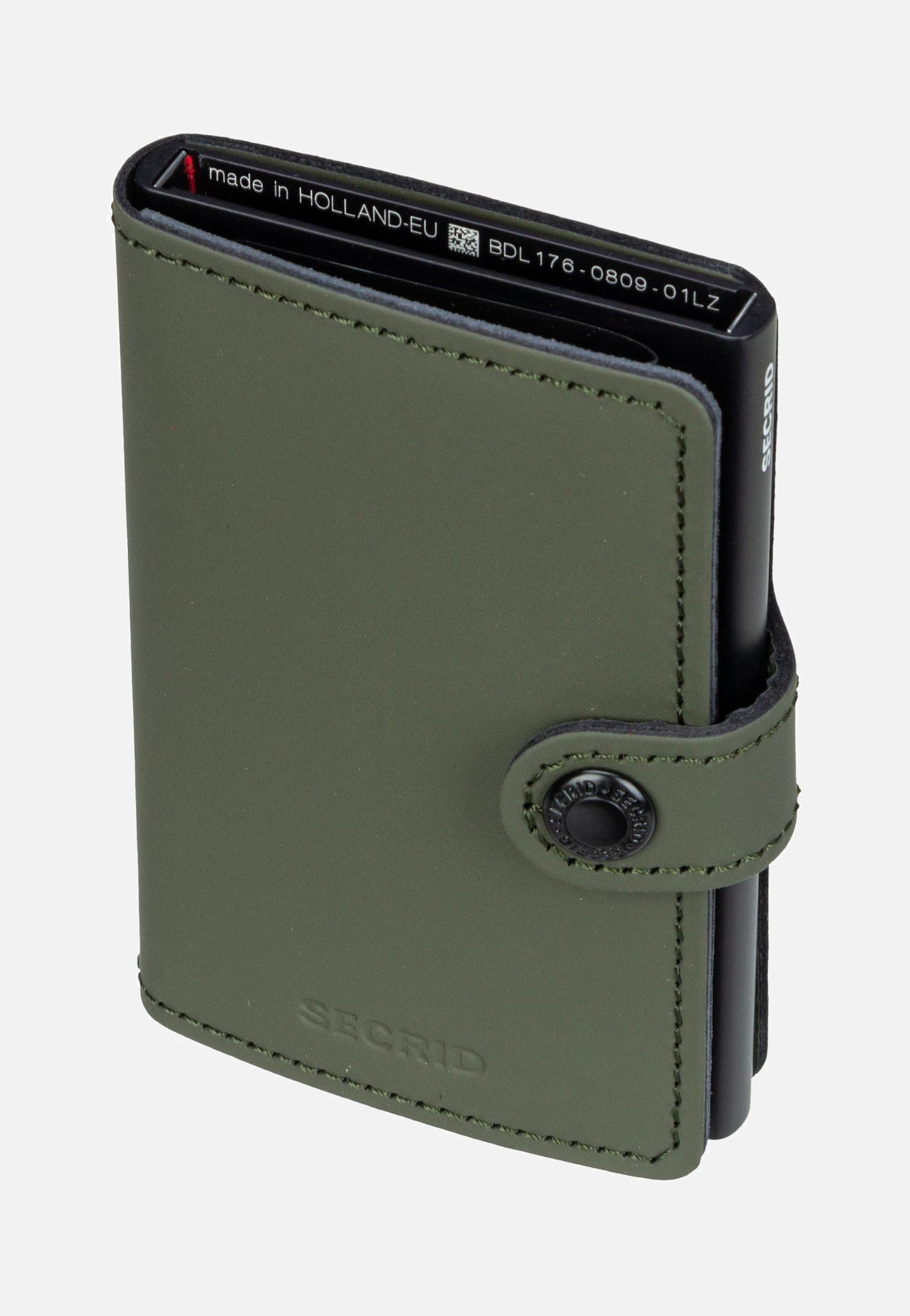 Secrid Miniwallet Matte Green-Black Portemonnaie