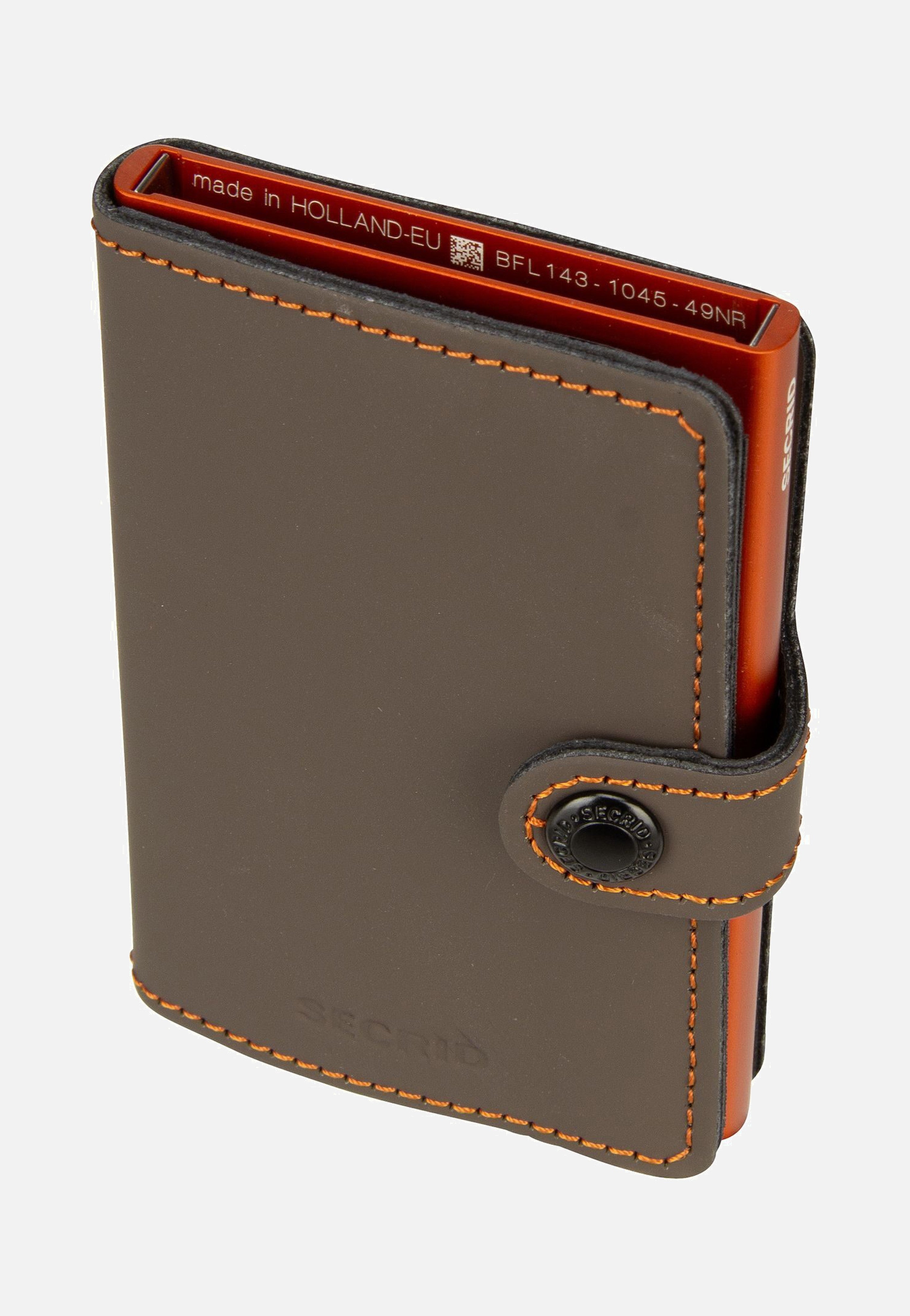Secrid Miniwallet Matte Truffle-Orange Portemonnaie