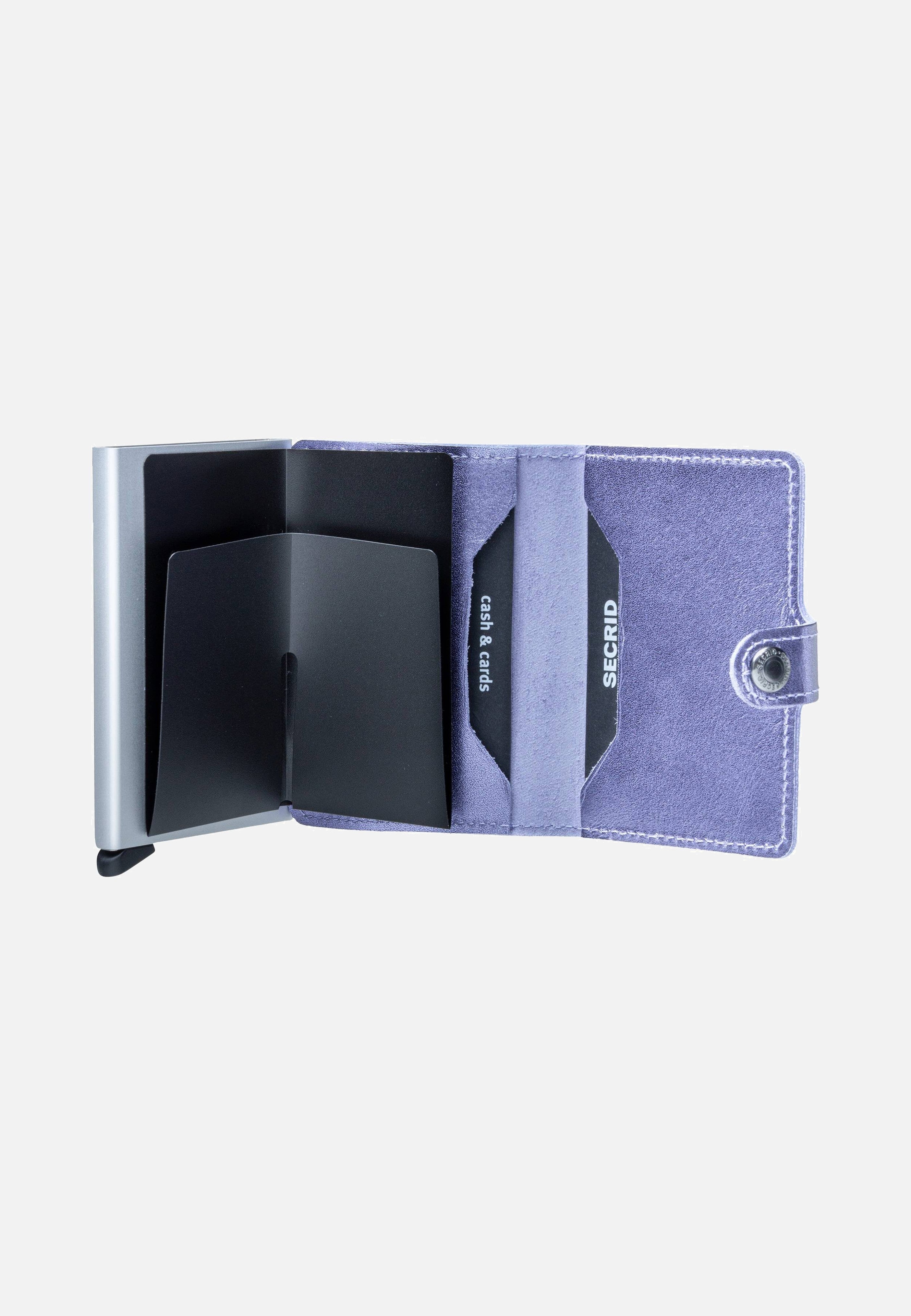 Secrid Miniwallet Metallic Metallic Lila-Silver Portemonnaie