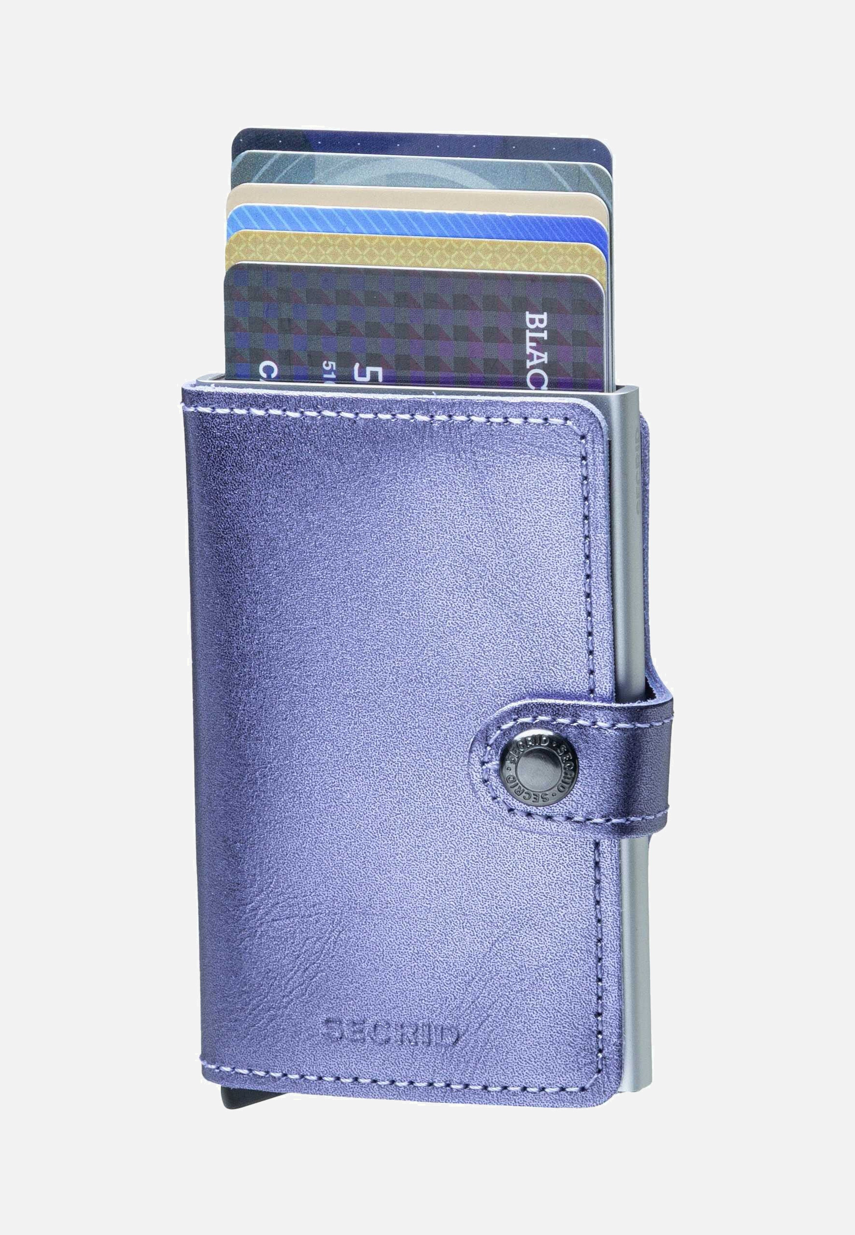 Secrid Miniwallet Metallic Metallic Lila-Silver Portemonnaie