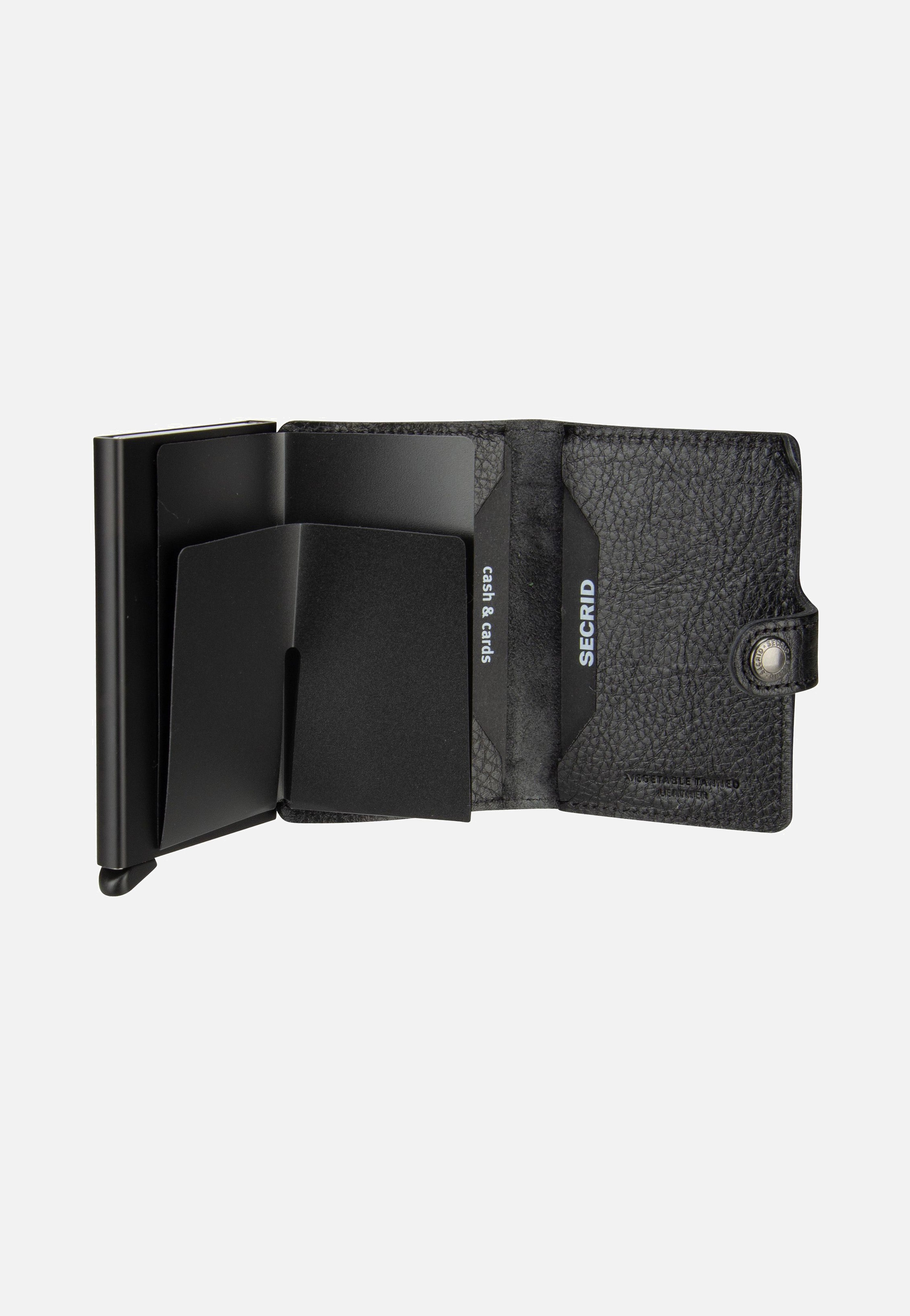 Secrid Miniwallet Veg Tanned Black-Black Portemonnaie