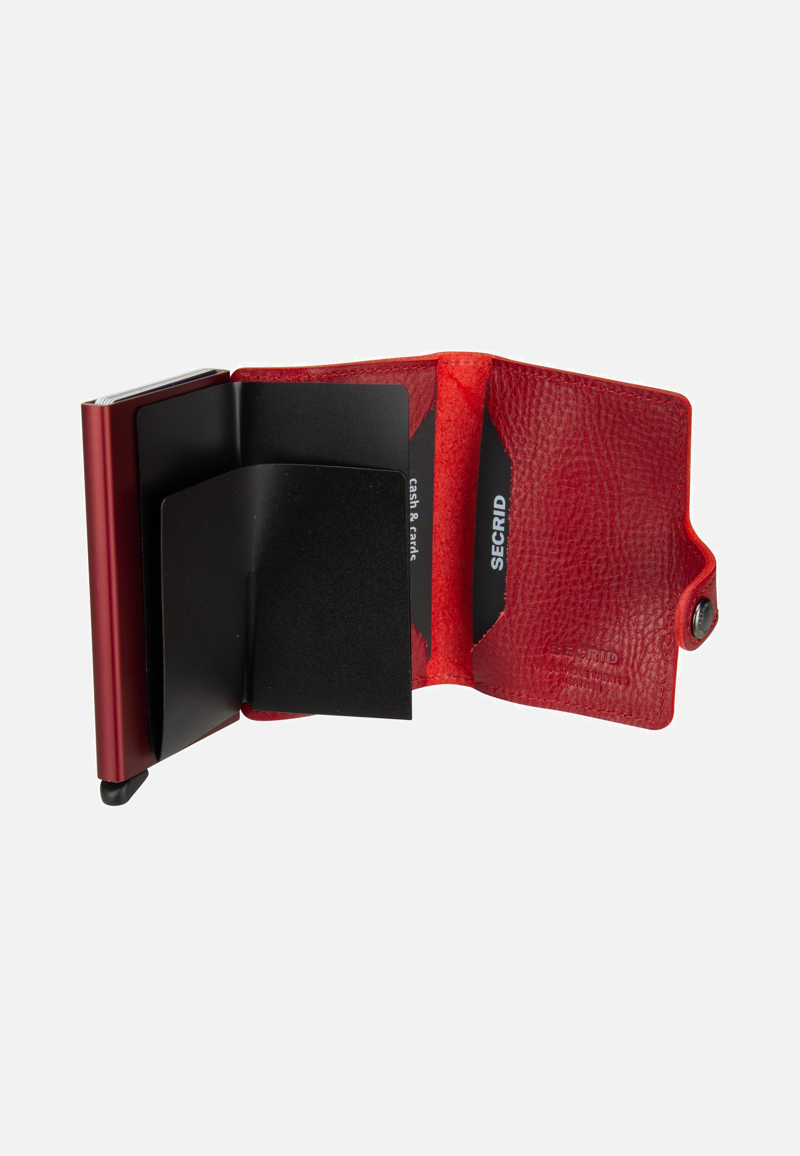 Secrid Miniwallet Veg Tanned Rosso-Bordeaux Portemonnaie