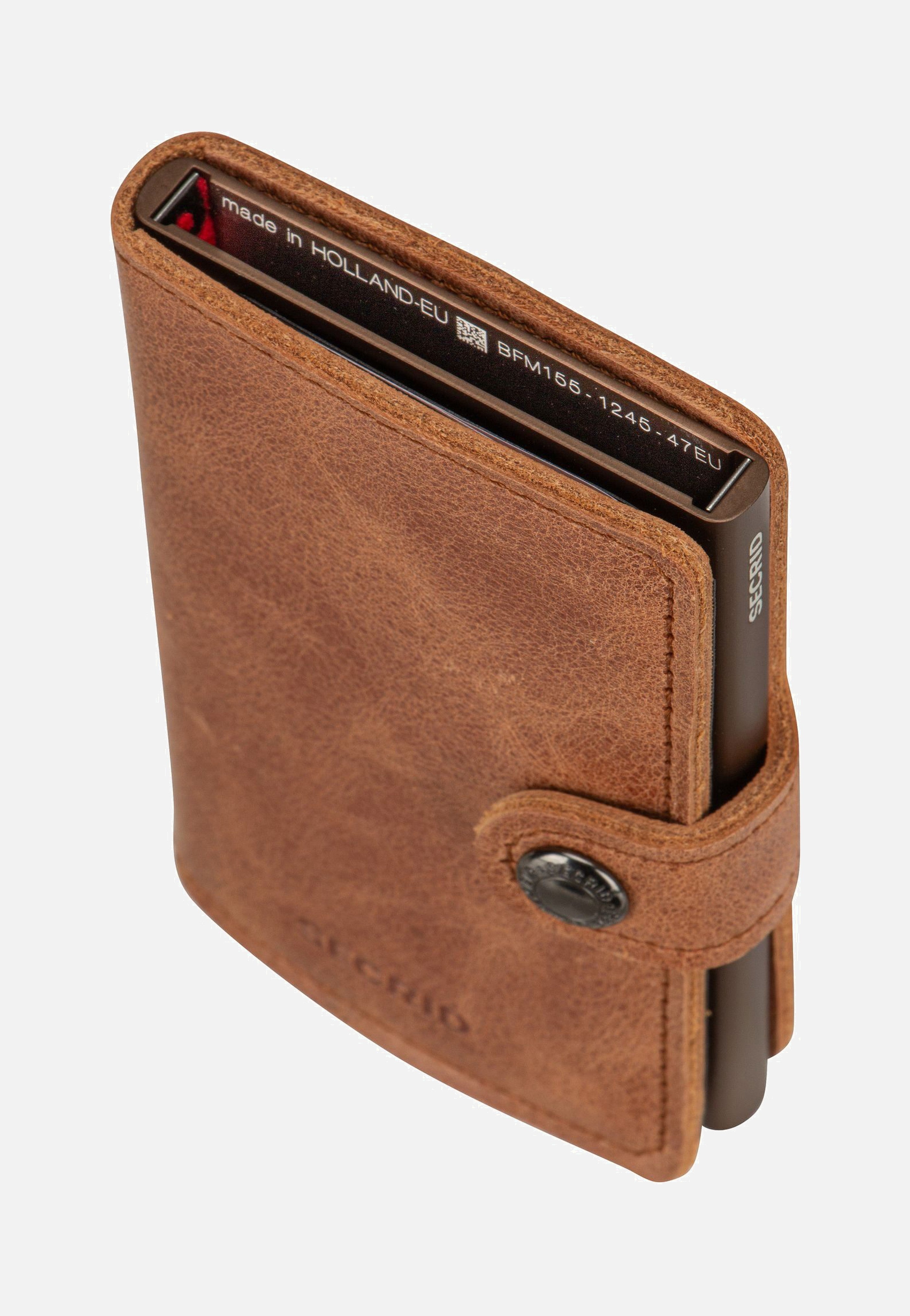 Secrid Miniwallet Vintage Cognac-Brown Portemonnaie