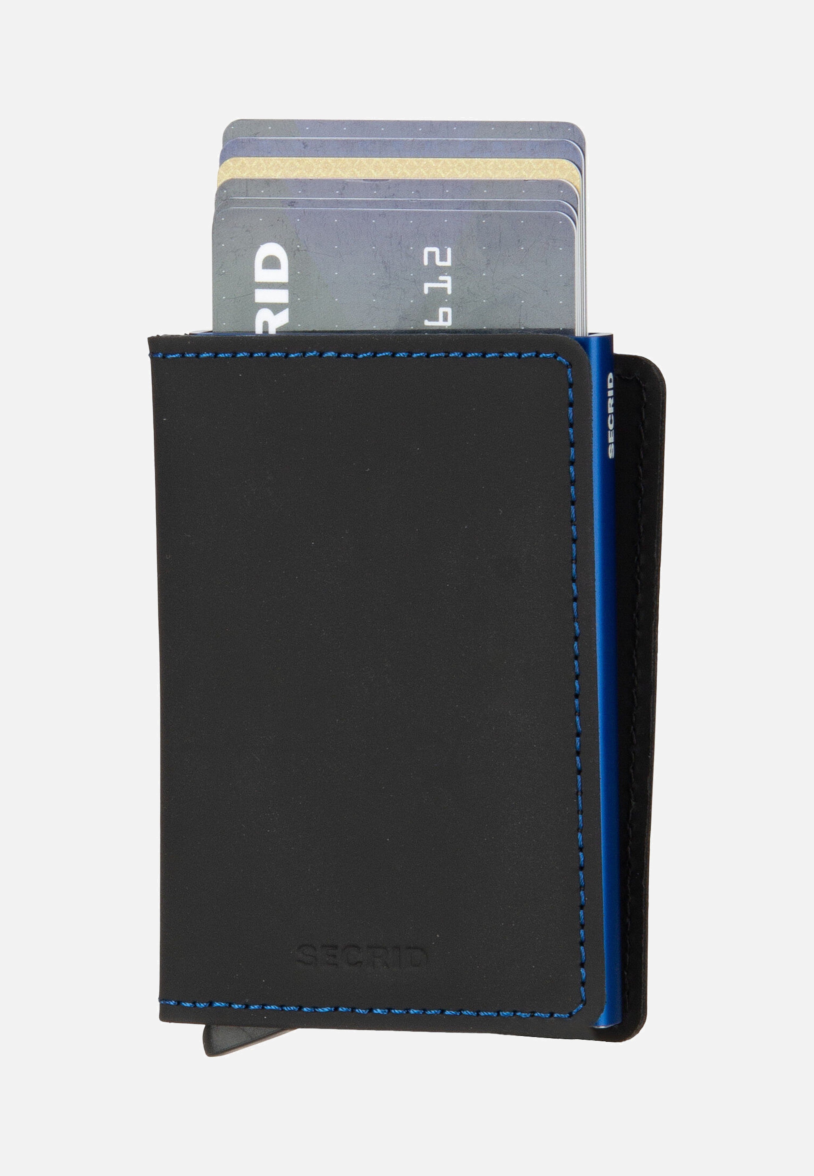 Secrid Slimwallet Matte Black & Blue Portemonnaie