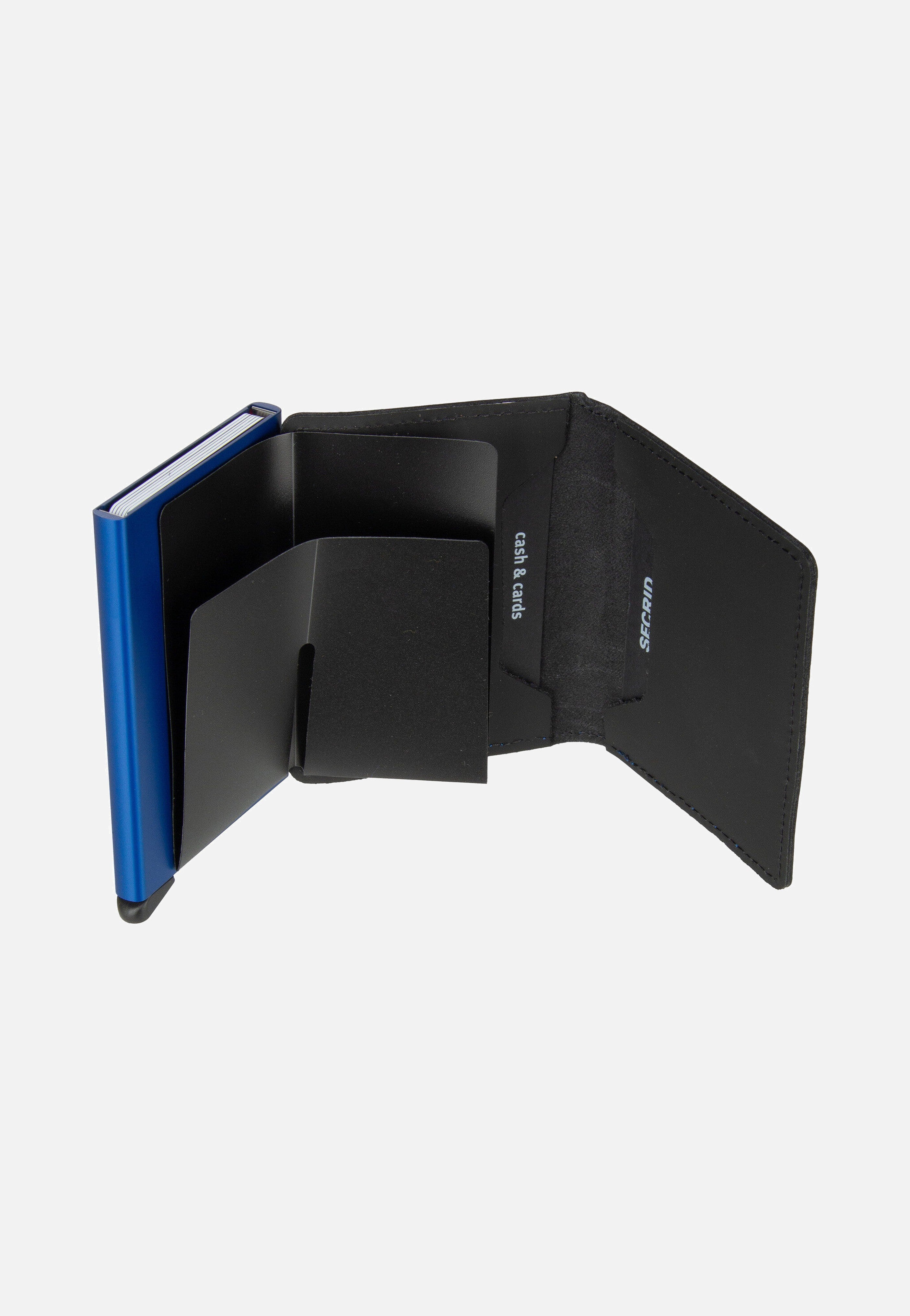 Secrid Slimwallet Matte Black & Blue Portemonnaie