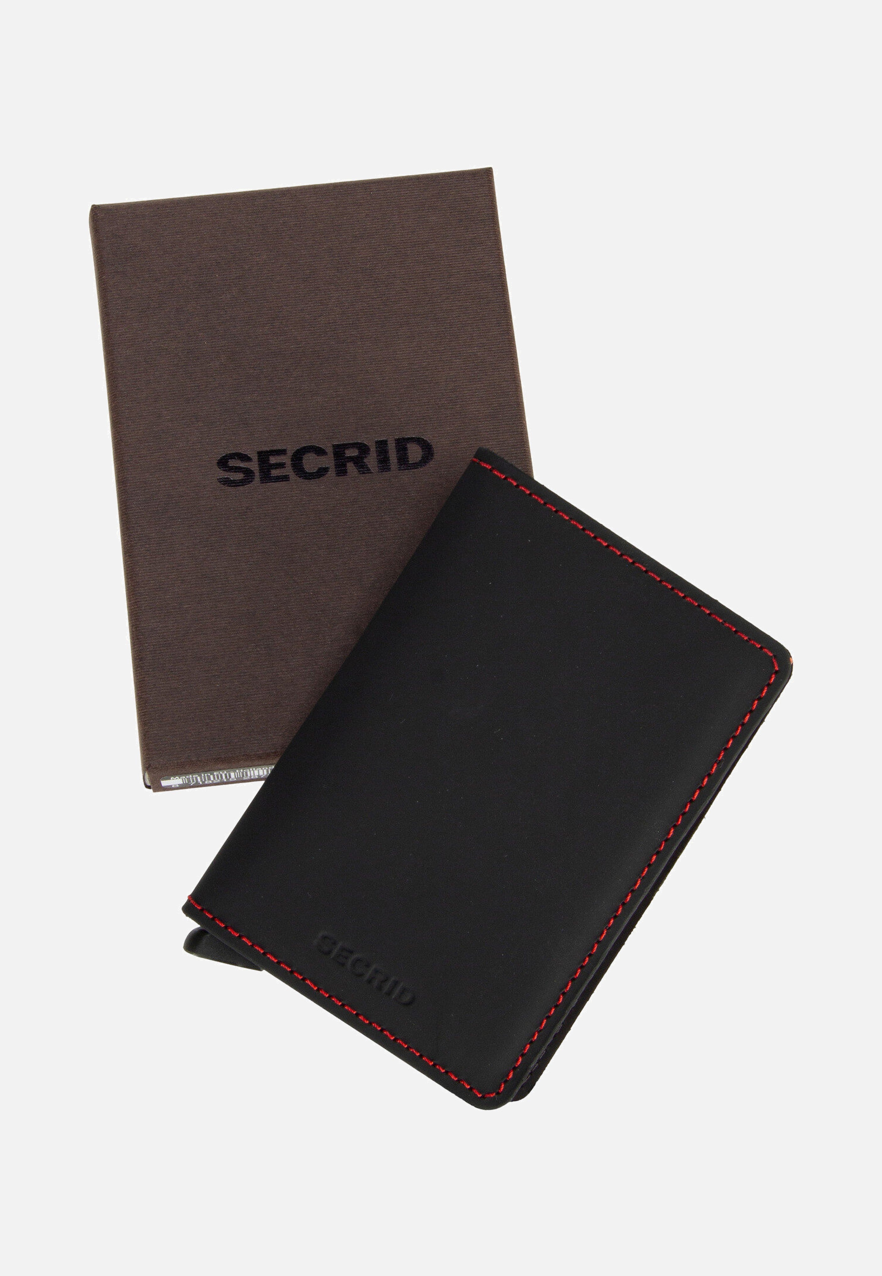 Secrid Slimwallet Matte Black & Red Portemonnaie