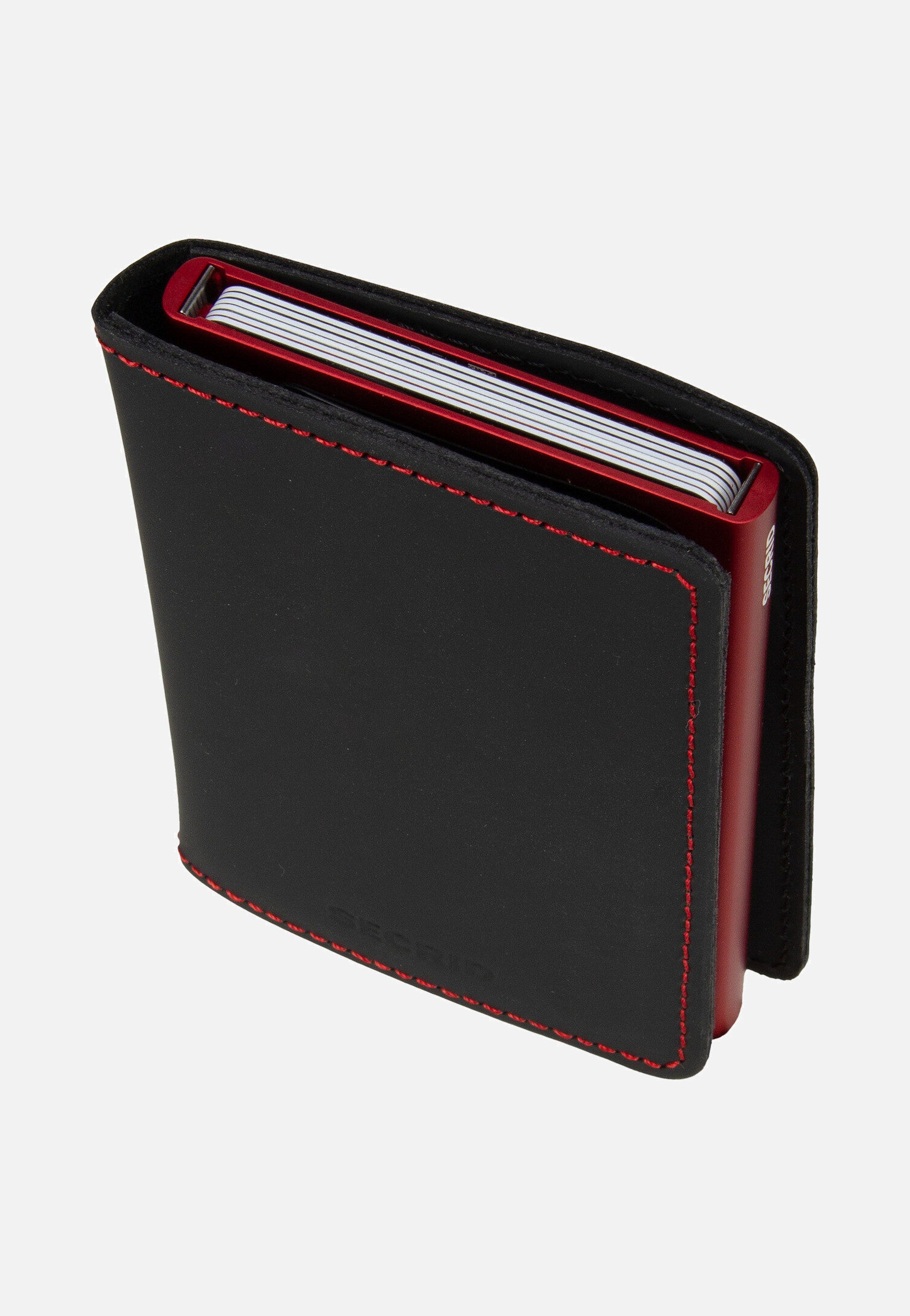 Secrid Slimwallet Matte Black & Red Portemonnaie