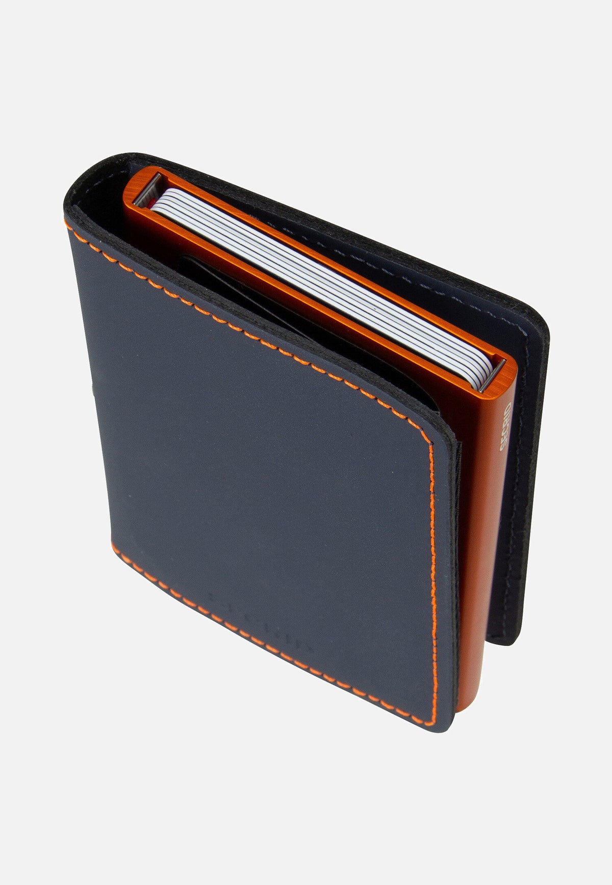 Secrid Slimwallet Matte Night Blue-Orange Portemonnaie