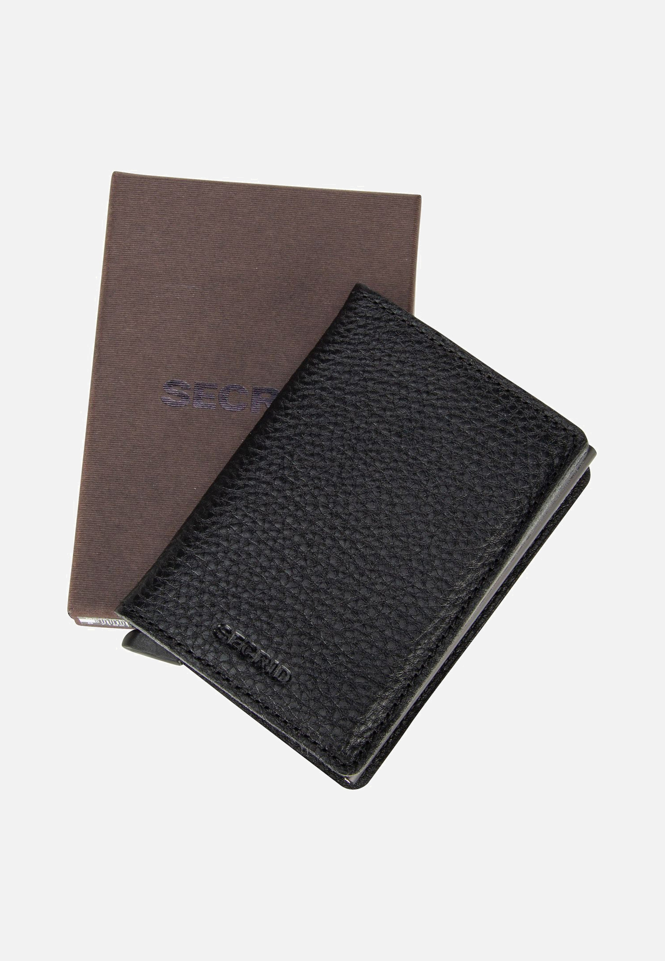 Secrid Slimwallet Veg Tanned Black-Black Portemonnaie