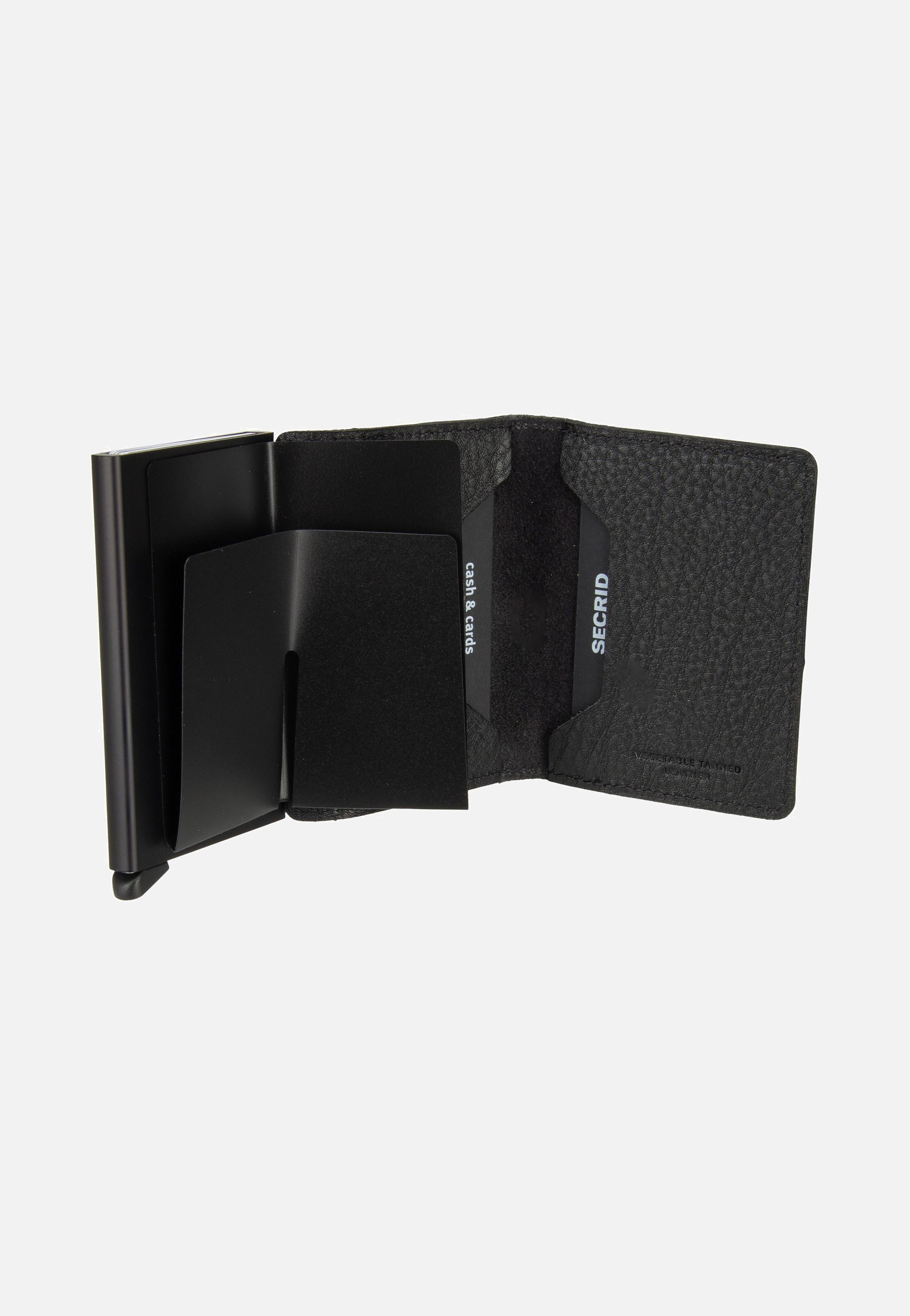 Secrid Slimwallet Veg Tanned Black-Black Portemonnaie