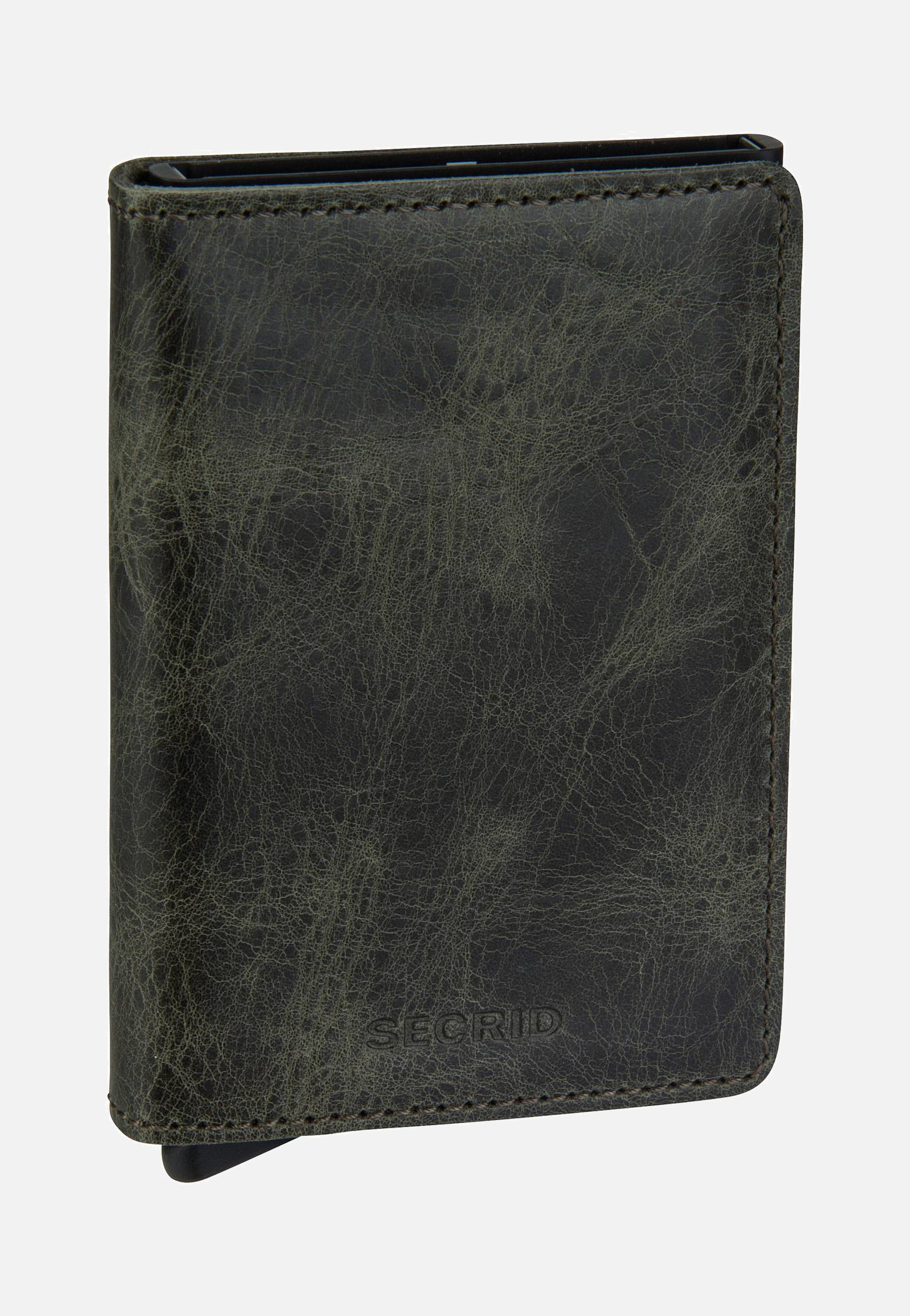 Secrid Slimwallet Vintage Olive-Black Portemonnaie