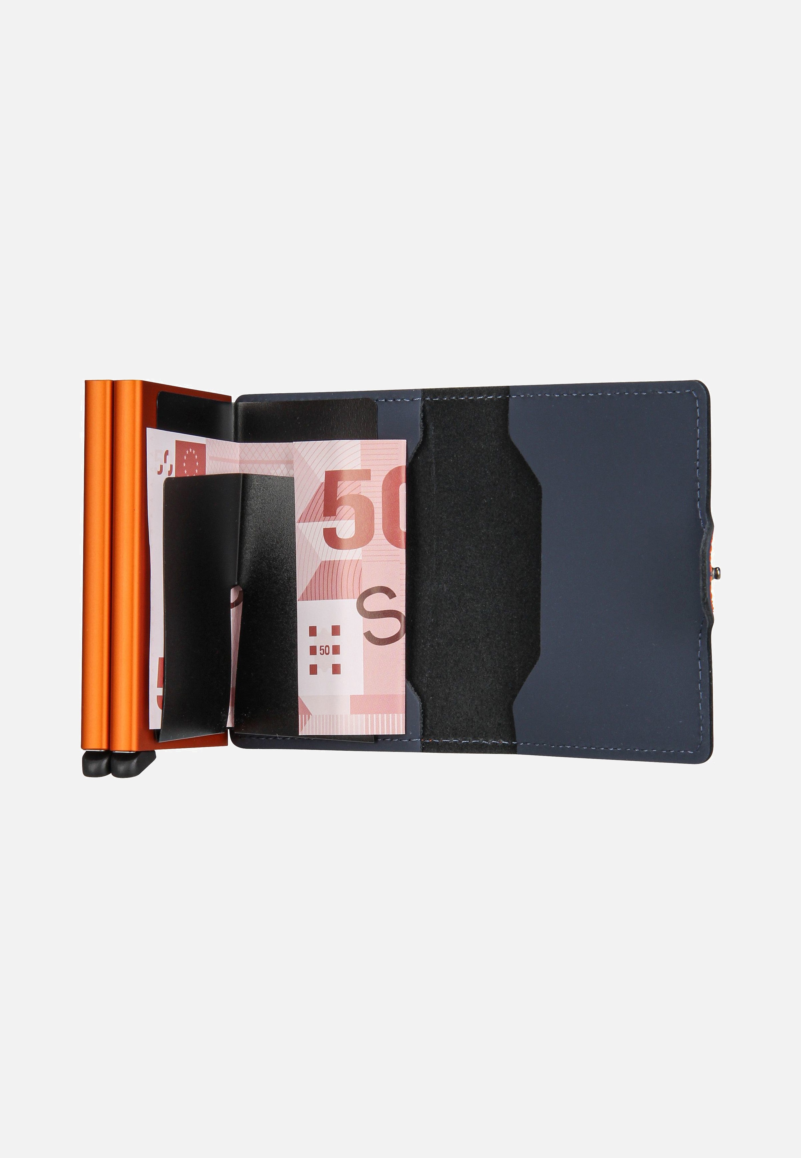 Secrid Twinwallet Matte Night Blue-Orange Portemonnaie