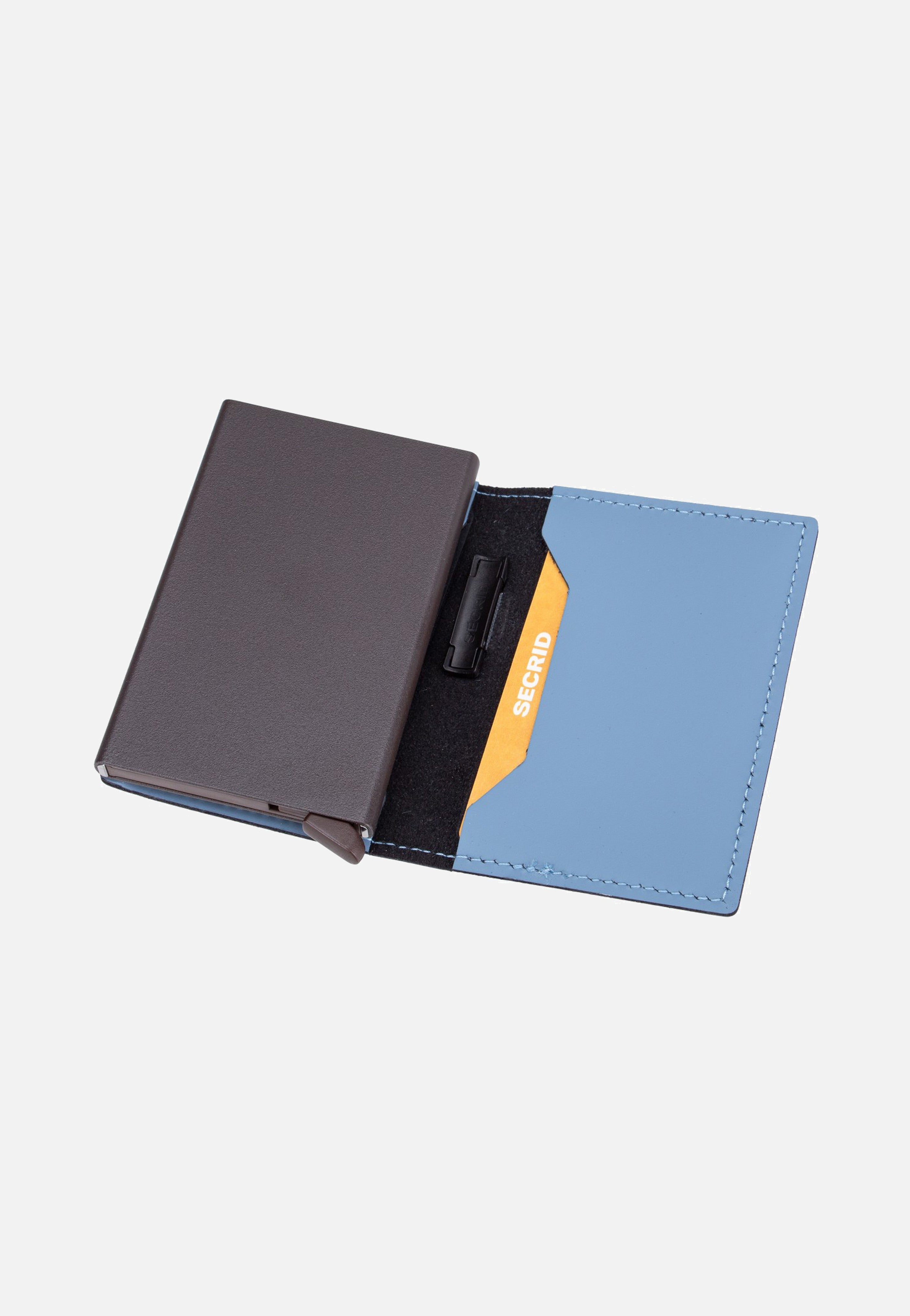 Secrid Bandwallet Matte Steel Blue-Brown Portemonnaie