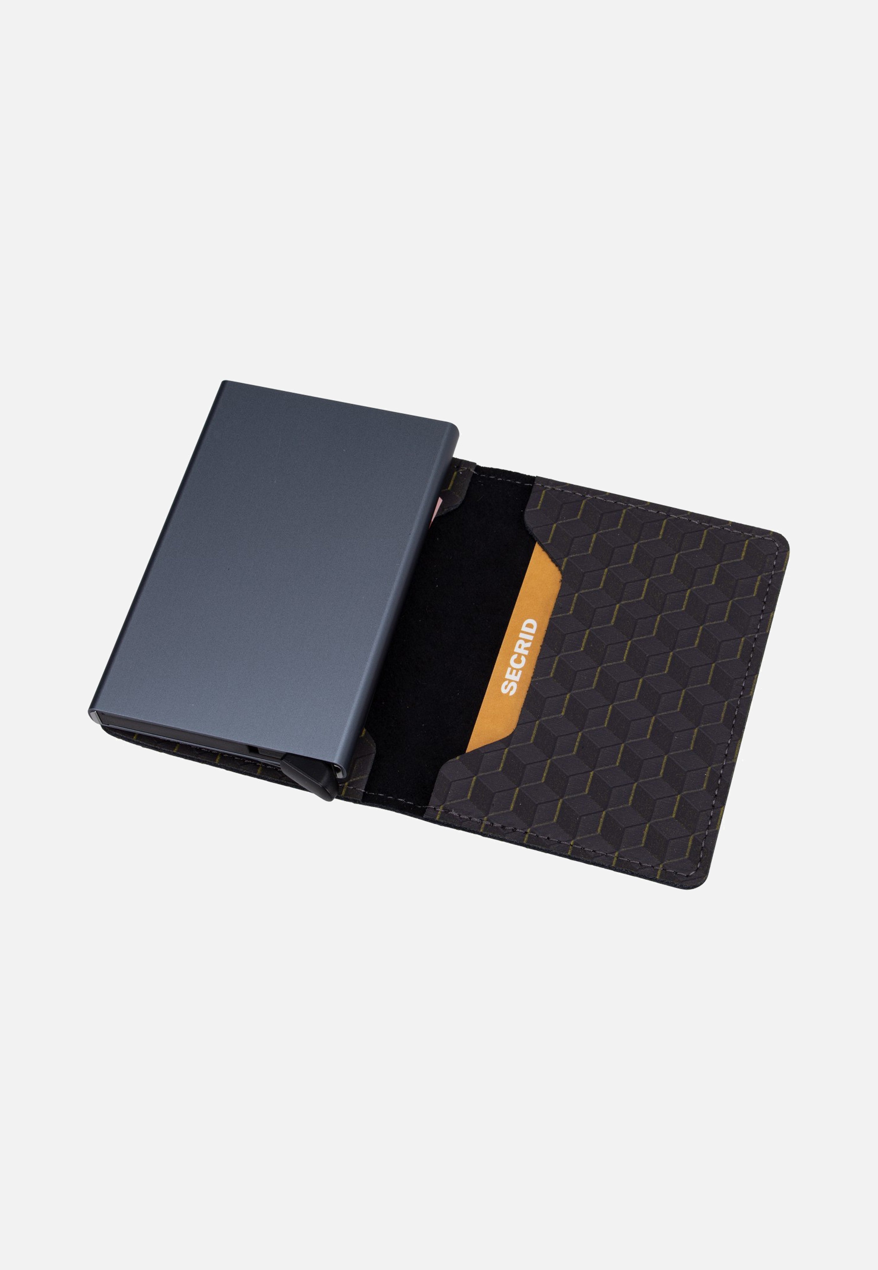 Secrid Slimwallet Optical Grey-Yellow Portemonnaie
