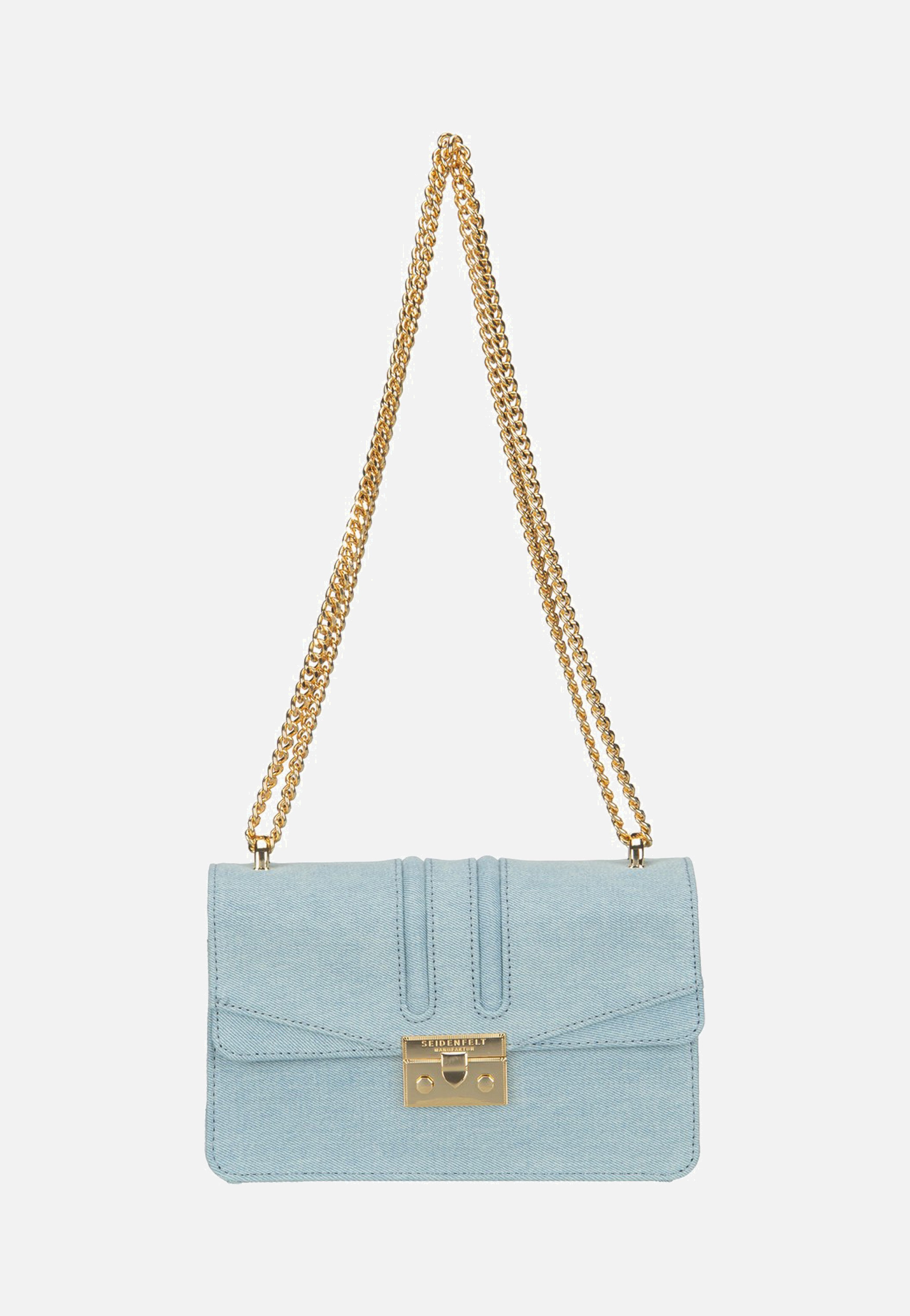 Seidenfelt Roros East-West Denim In Blue Evening Bag