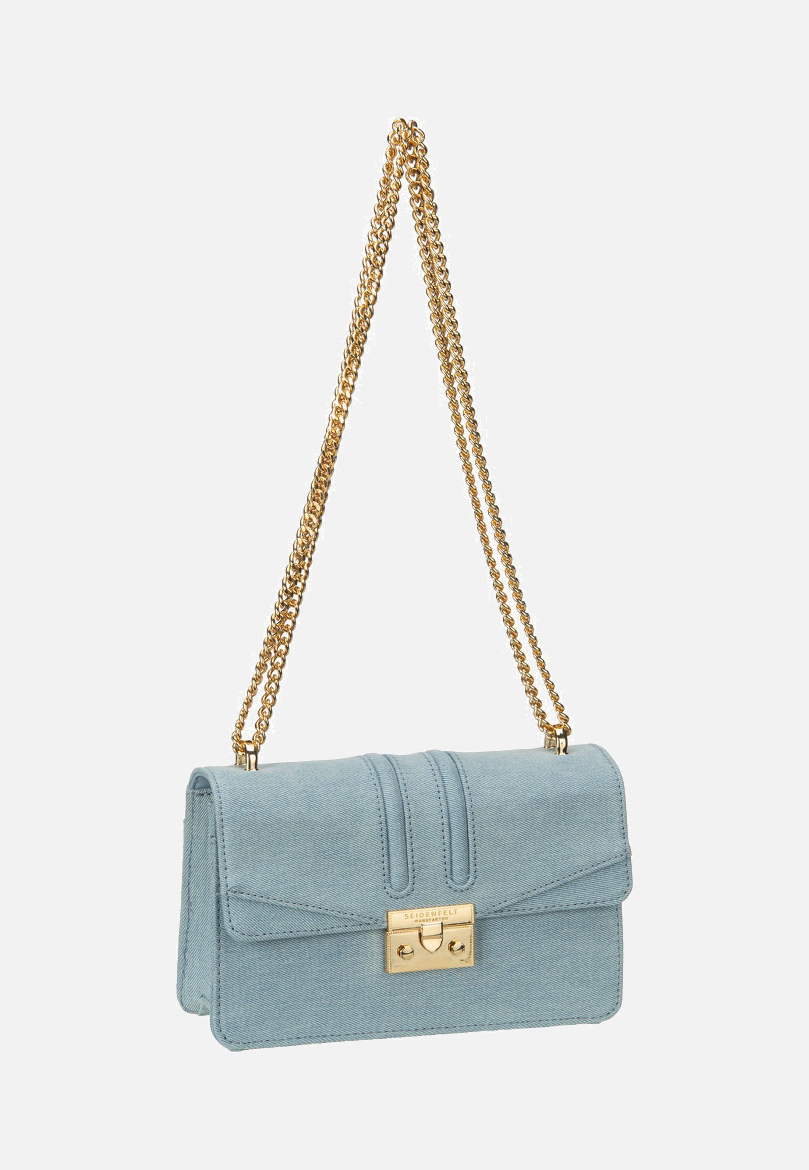 Seidenfelt Roros East-West Denim In Blue Evening Bag