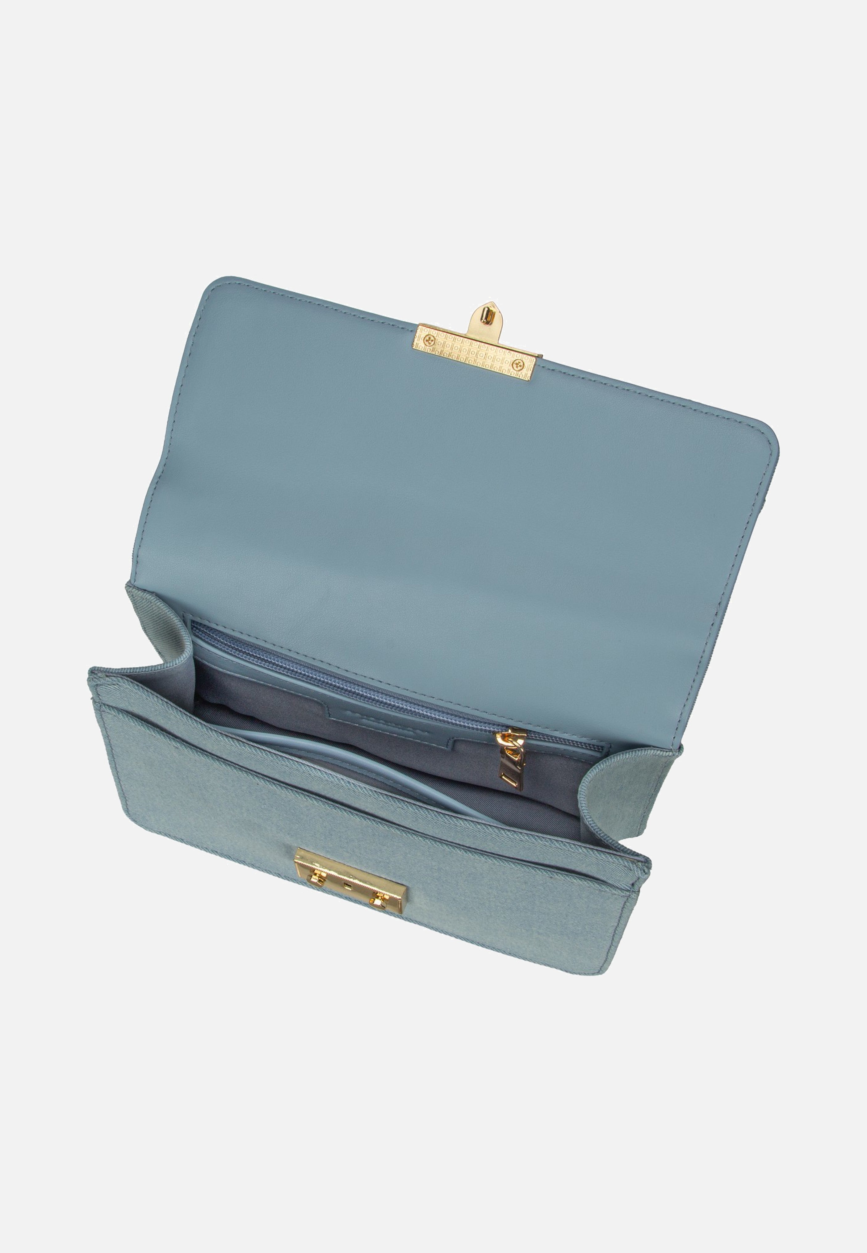 Seidenfelt Roros East-West Denim In Blue Evening Bag