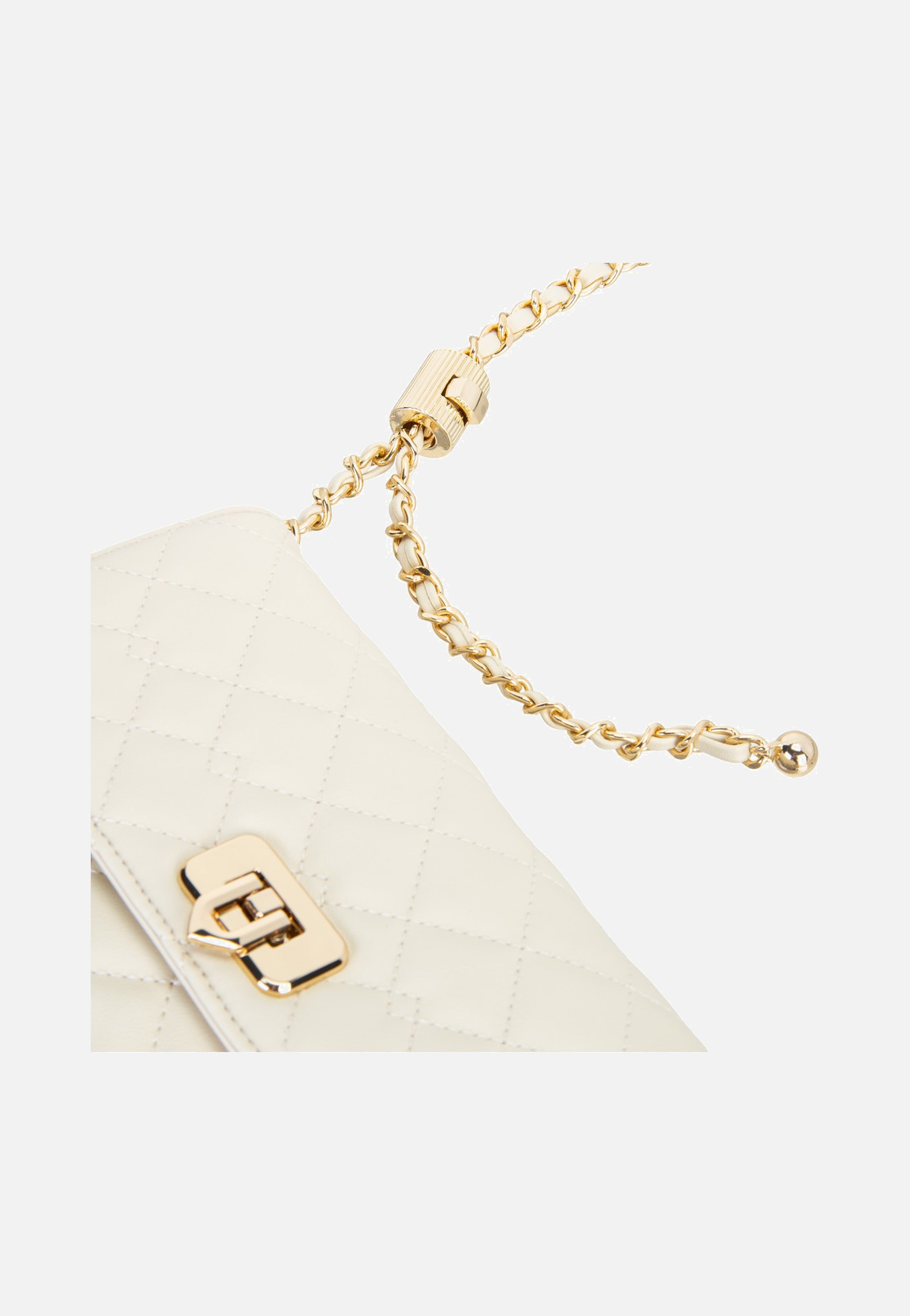 Seidenfelt Sande Clutch Beige Abendtasche