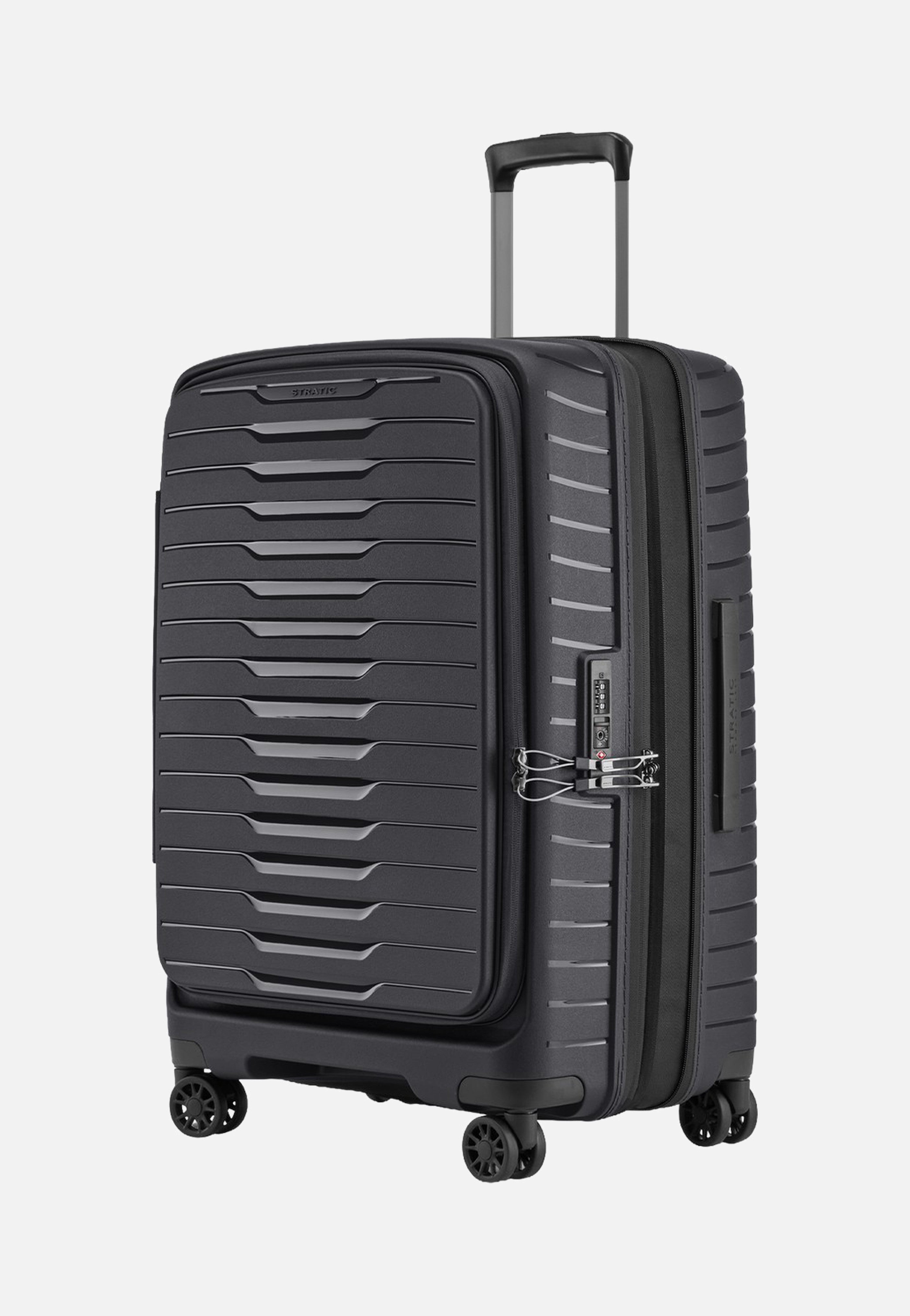Stratic Novium ML Trolley M Black Suitcase