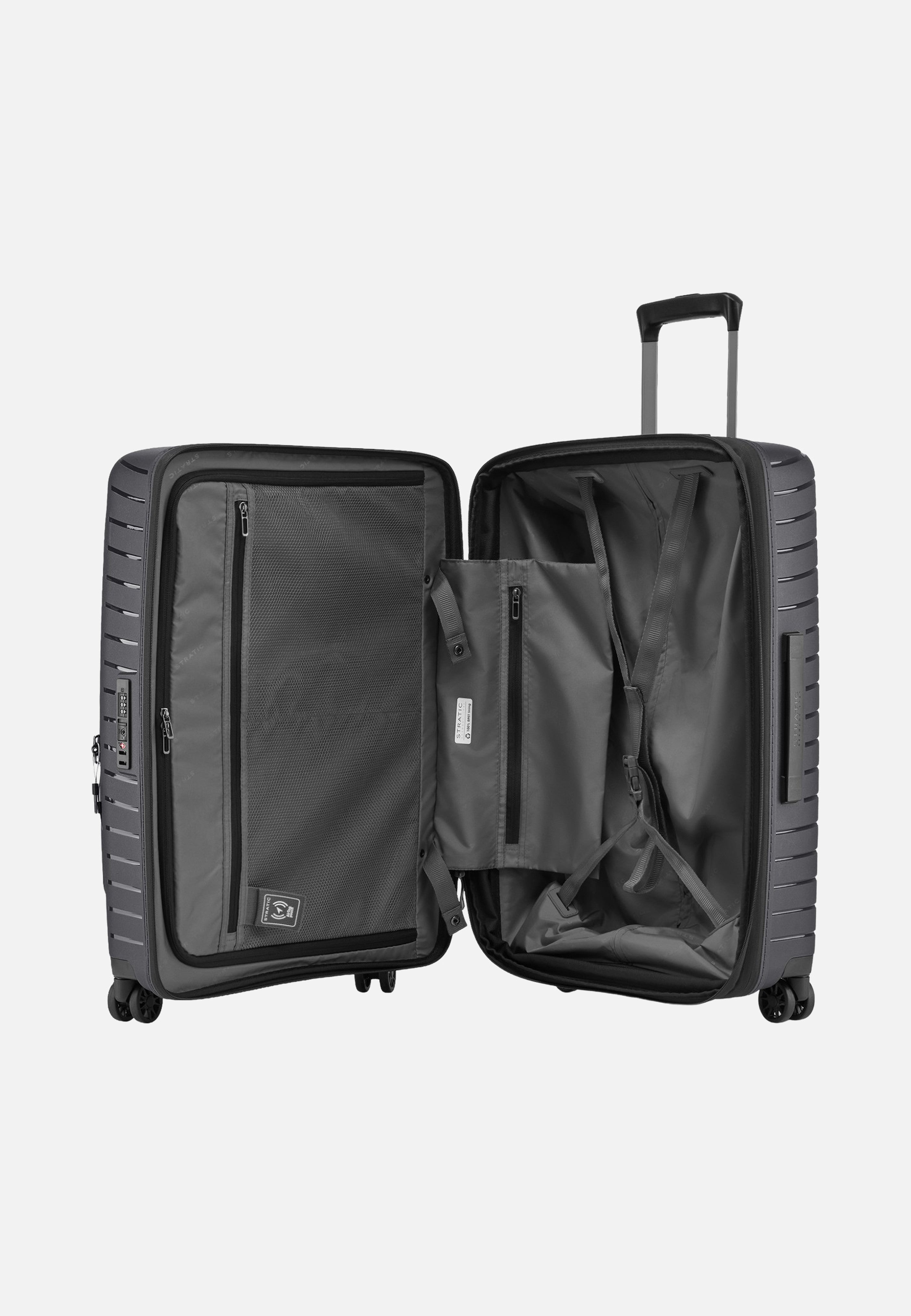 Stratic Novium ML Trolley M Black Suitcase