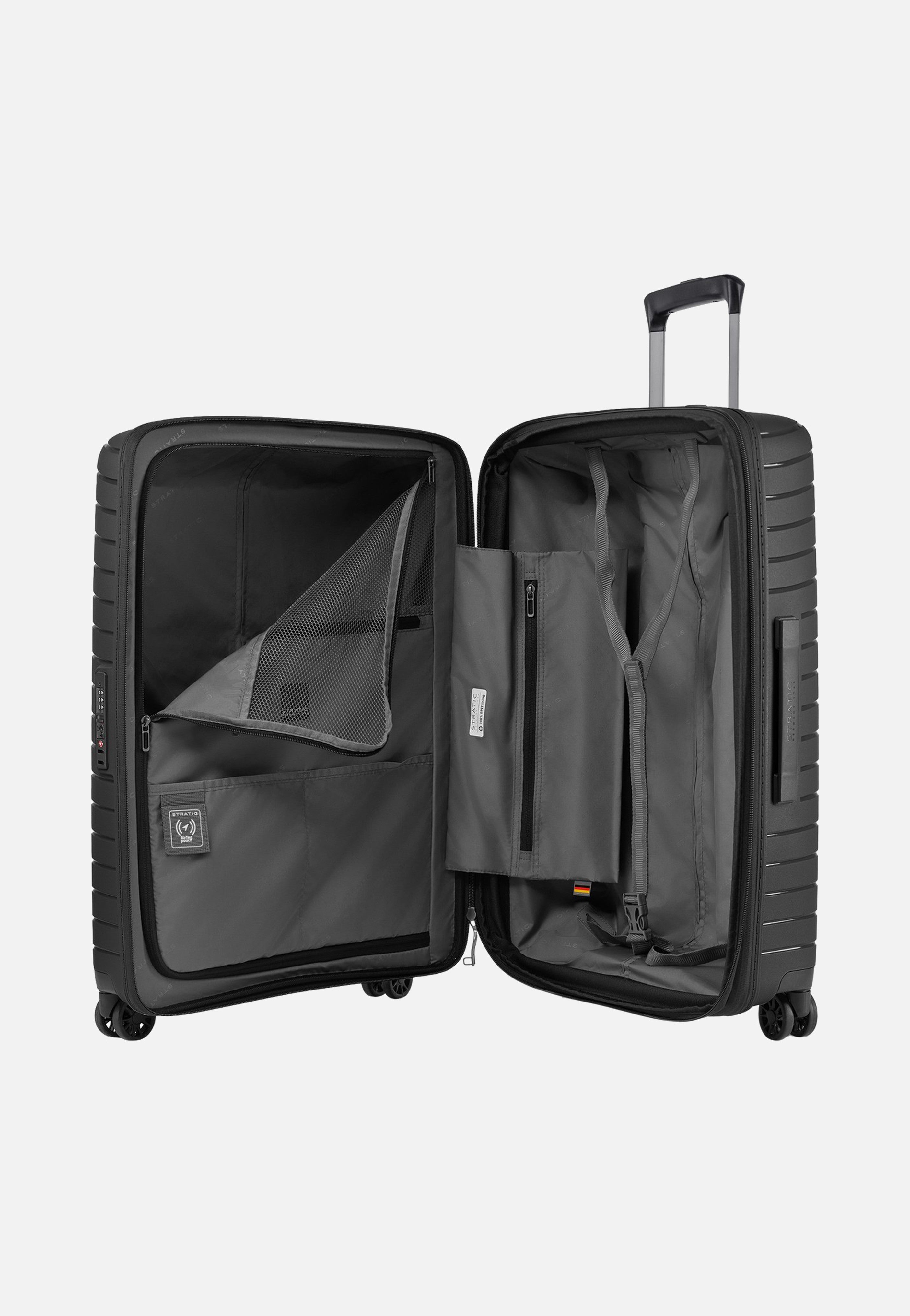 Stratic Novium SL Trolley M Black Suitcase