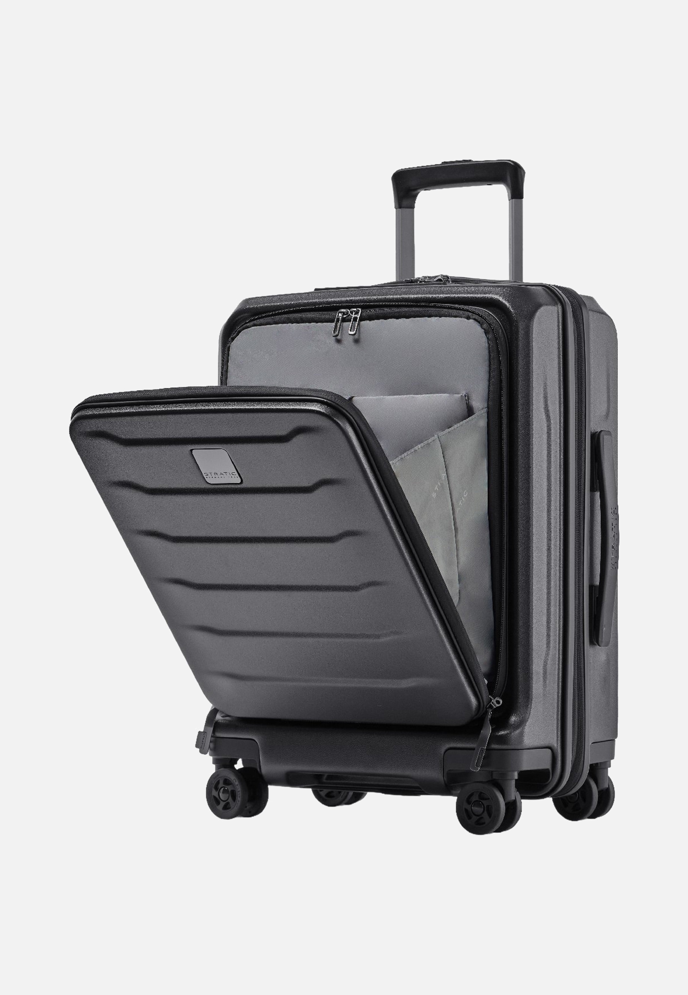 Stratic Phoenix ML Trolley S Black Suitcase