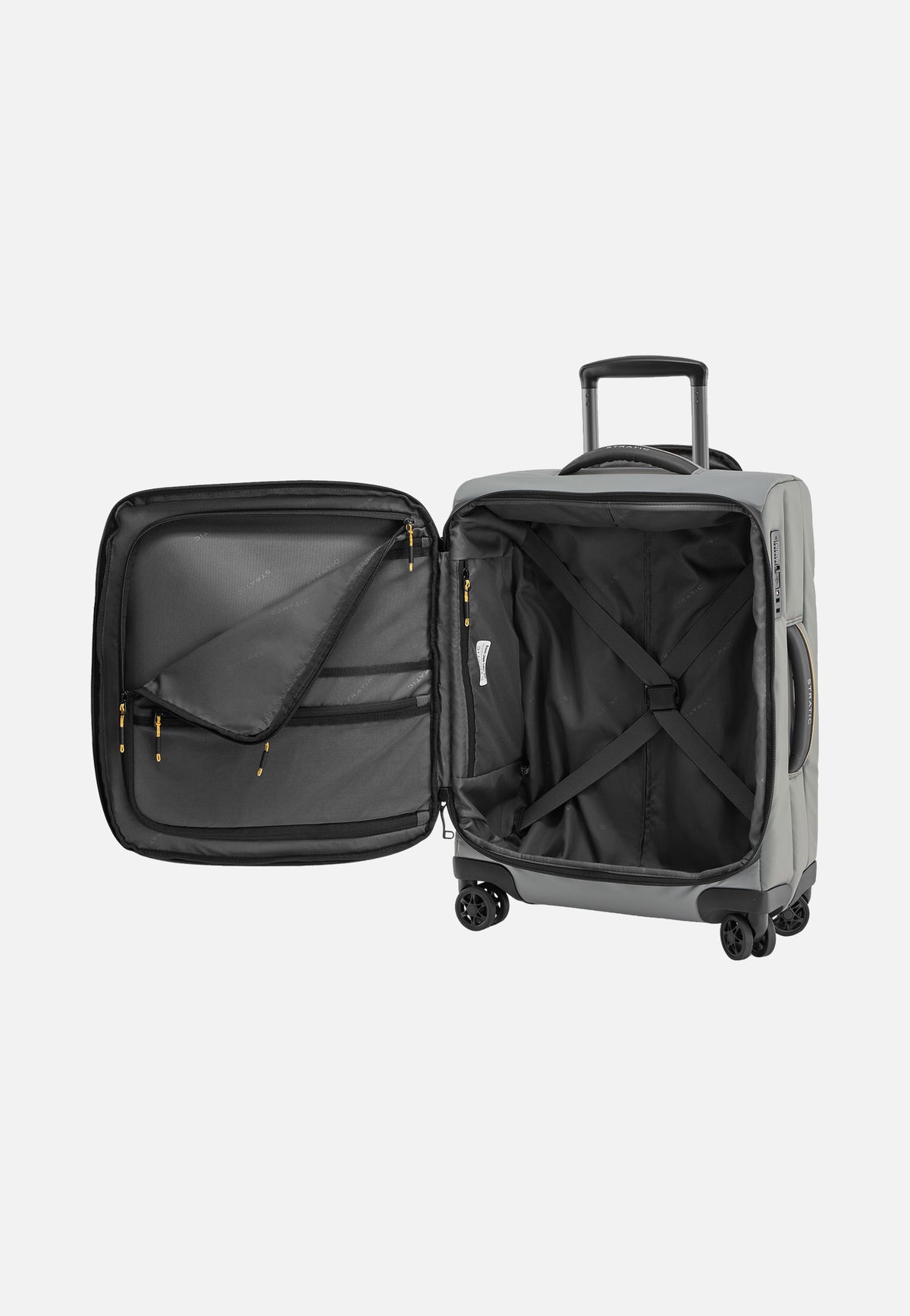 Stratic Vibe Trolley S Grey Koffer