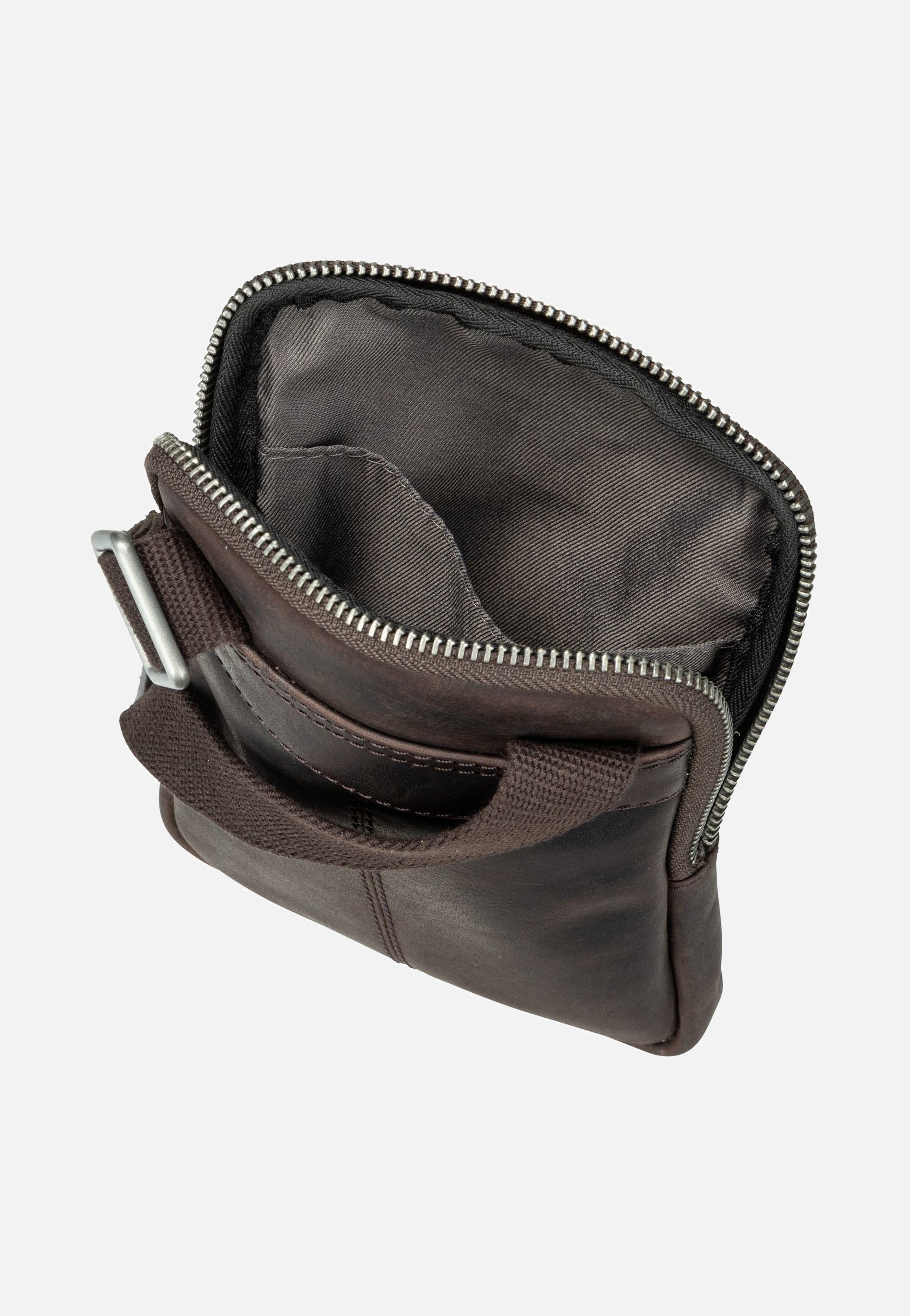 Strellson Brick Lane Brian XSVZ 1 Dark Brown Umhängetasche