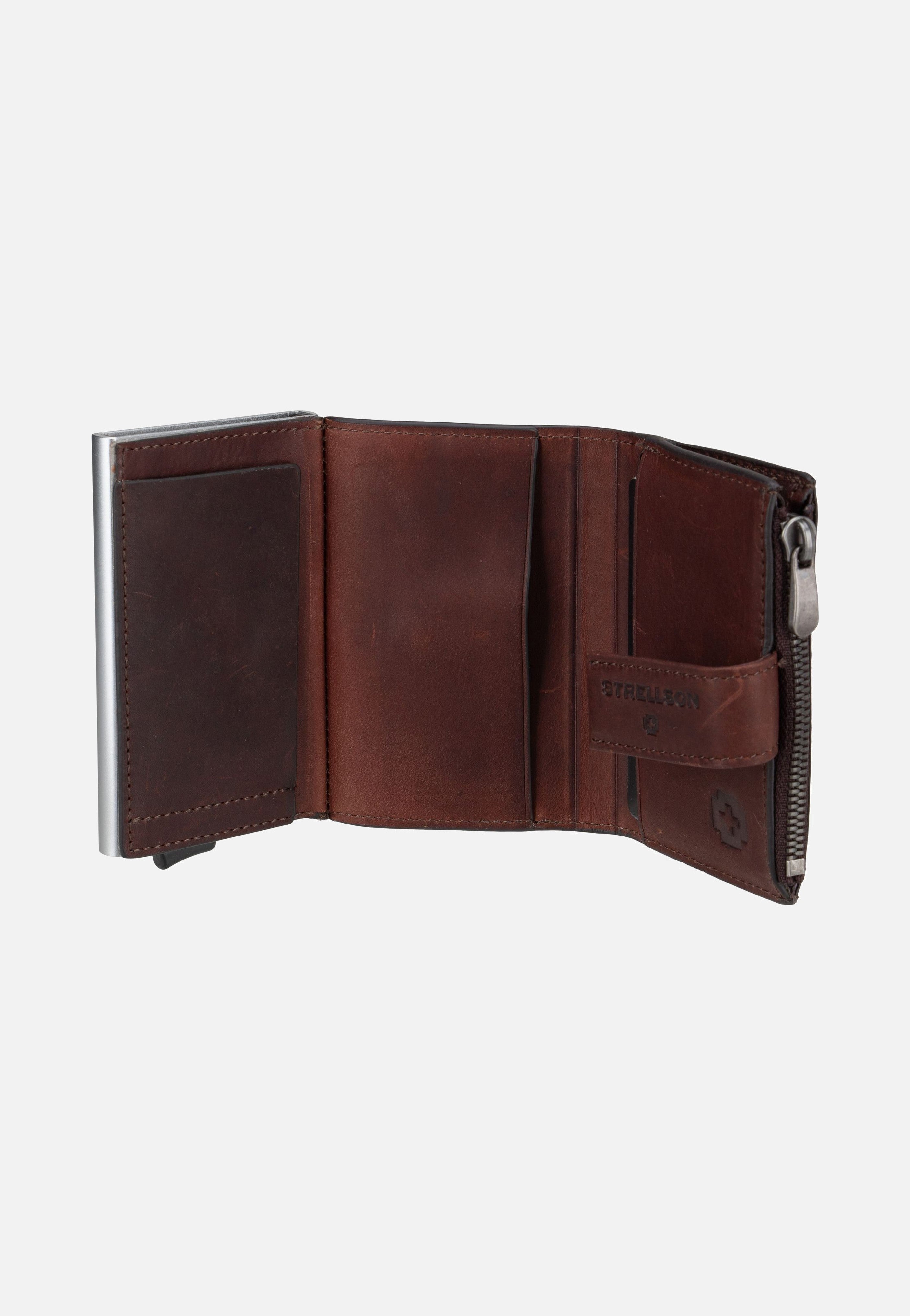 Strellson Brick Lane C Four E-Cage sv8 Dark Brown Portemonnaie