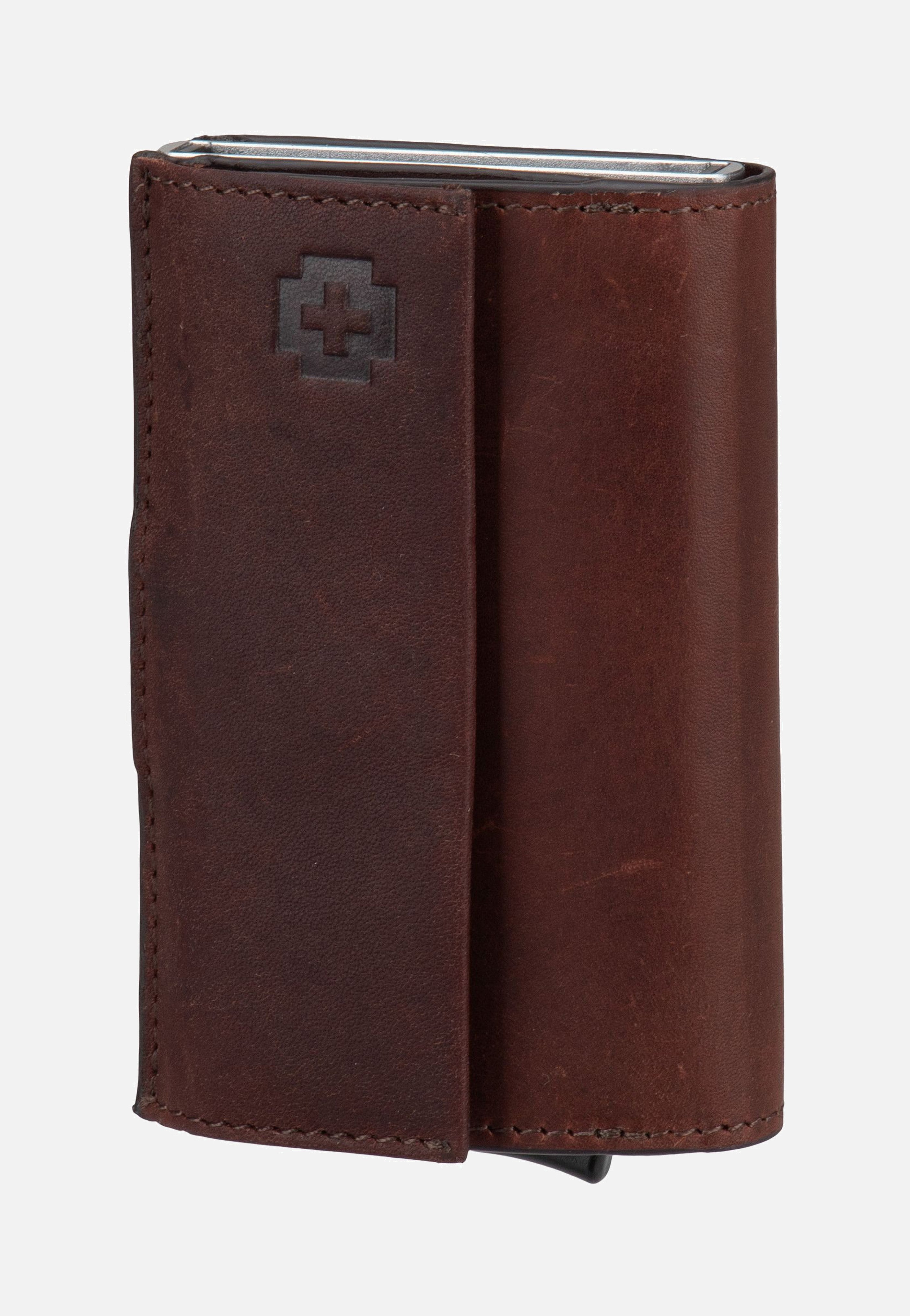Strellson Brick Lane C Three E-cage sv8 Dark Brown Card Holder
