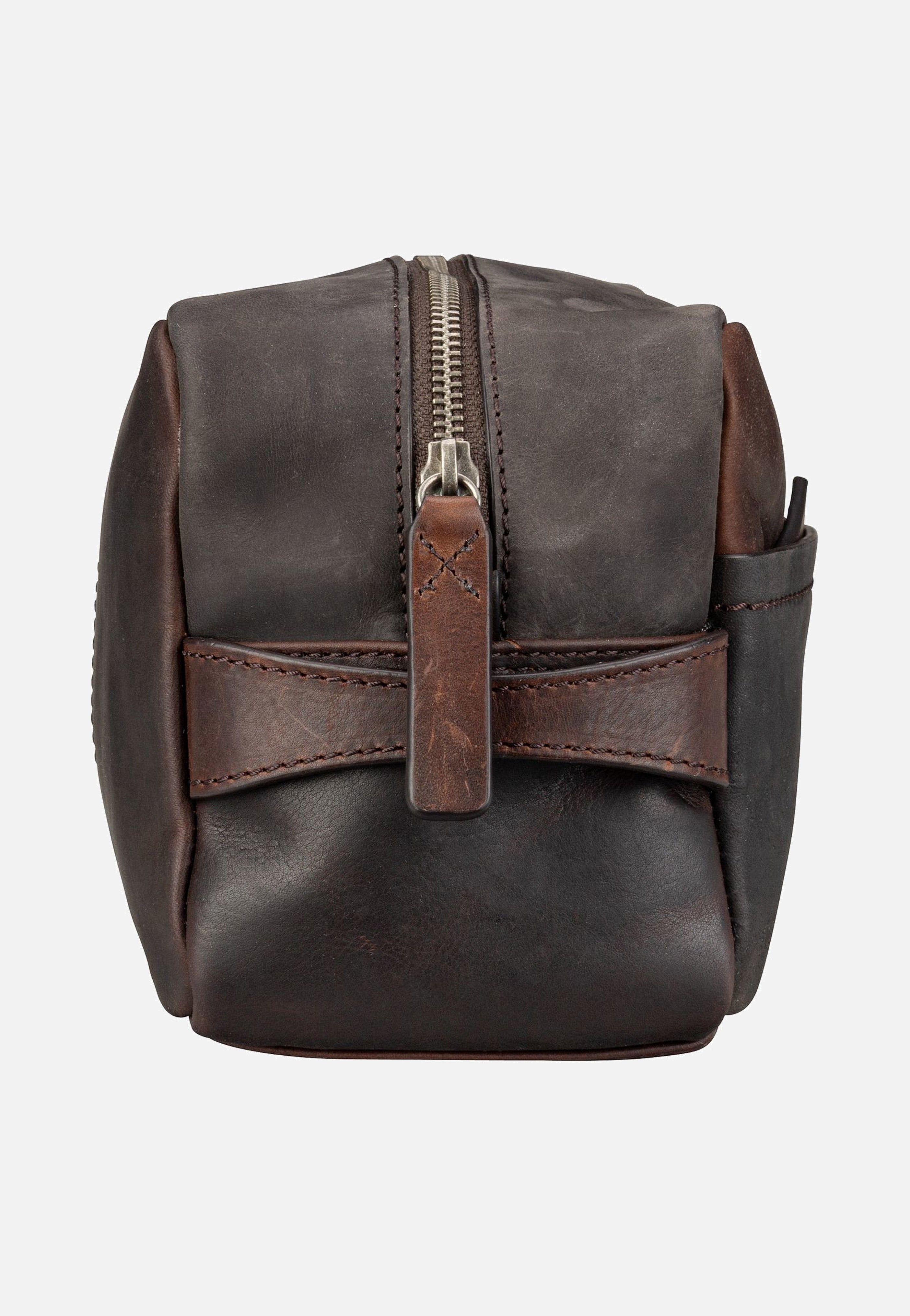 Strellson Brick Lane Dick Washbag SHZ Dark Brown Kulturbeutel