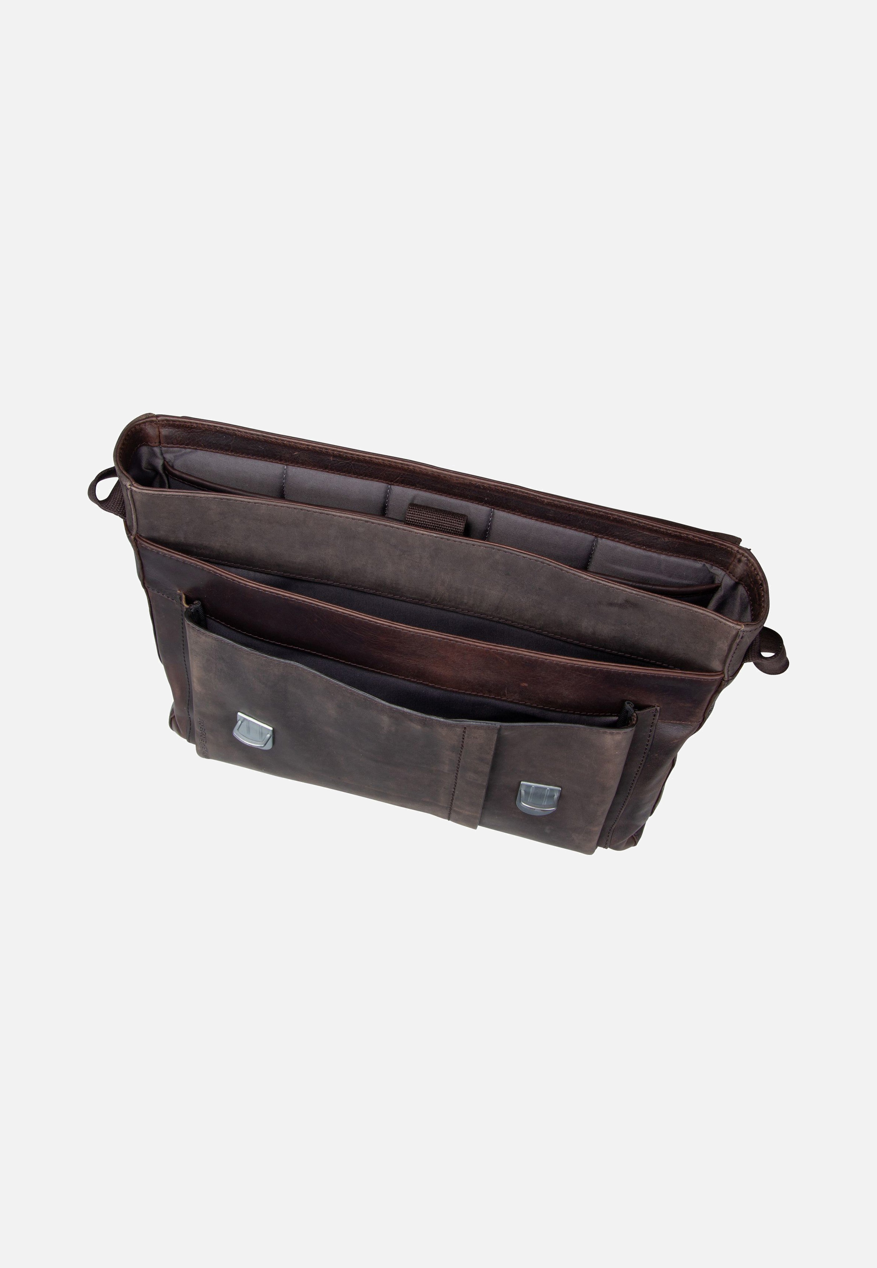 Strellson Brick Lane Jeremy LHF Dark Brown Messenger Bag